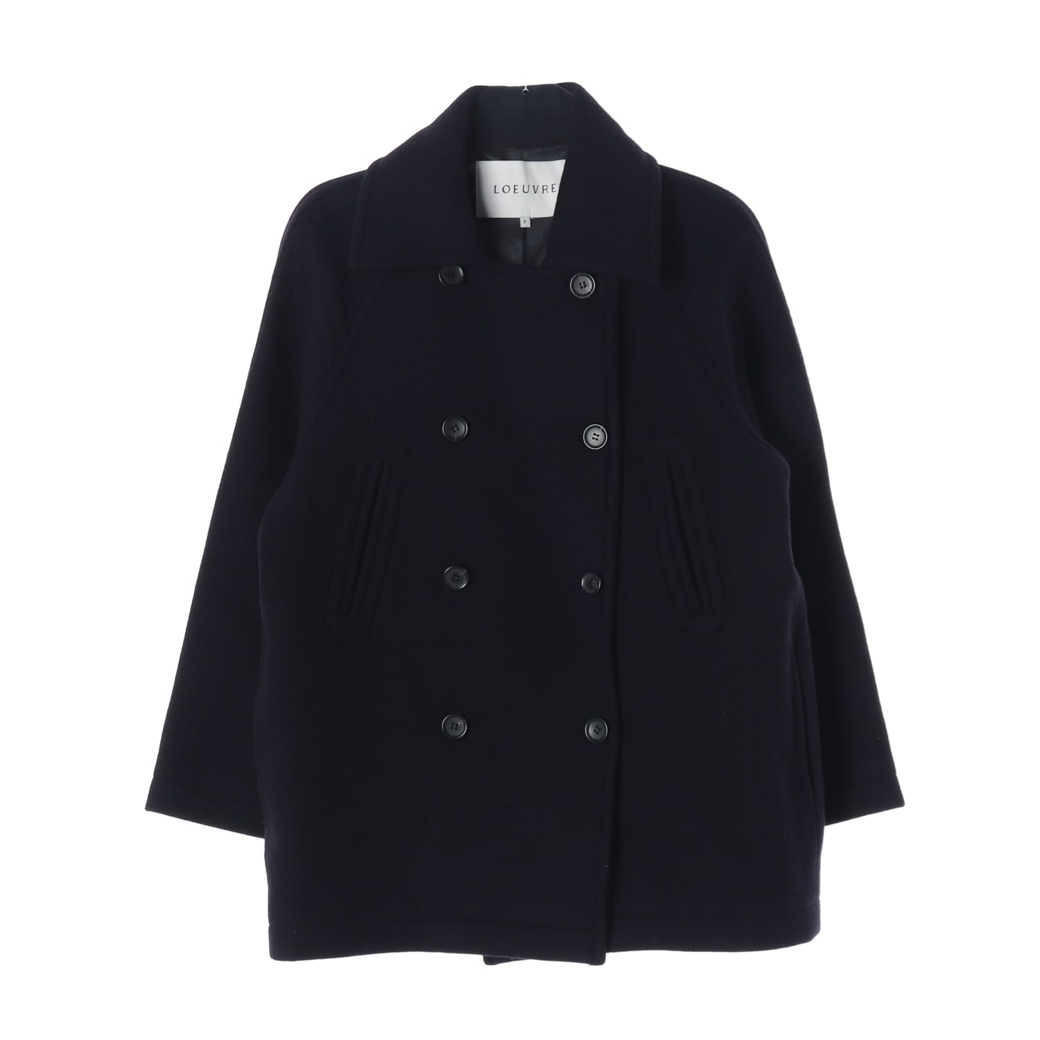 루에브르 22FW 울 블렌드 더블 버튼 하프 코트 이미지 1