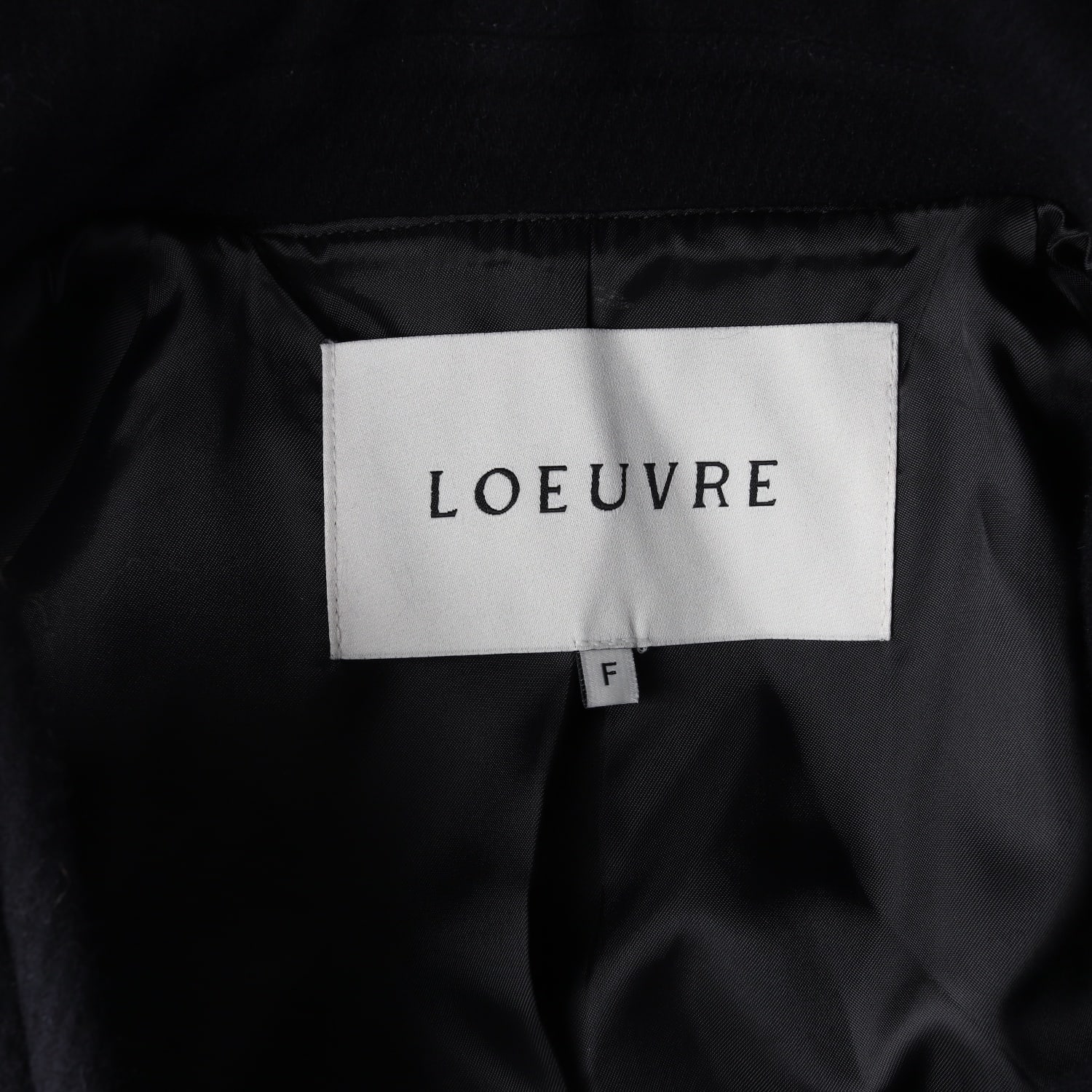 루에브르 22FW 울 블렌드 더블 버튼 하프 코트 이미지 4