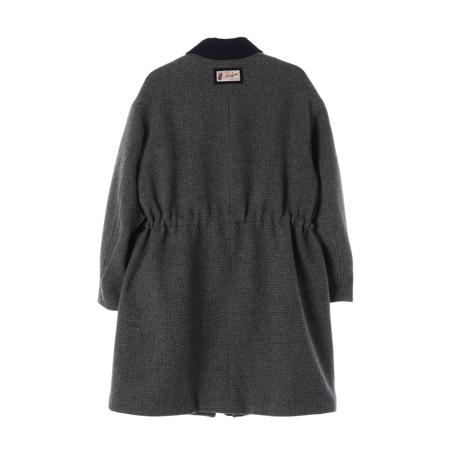 앤유 24FW 울 100% 집업 롱 코트 이미지 3