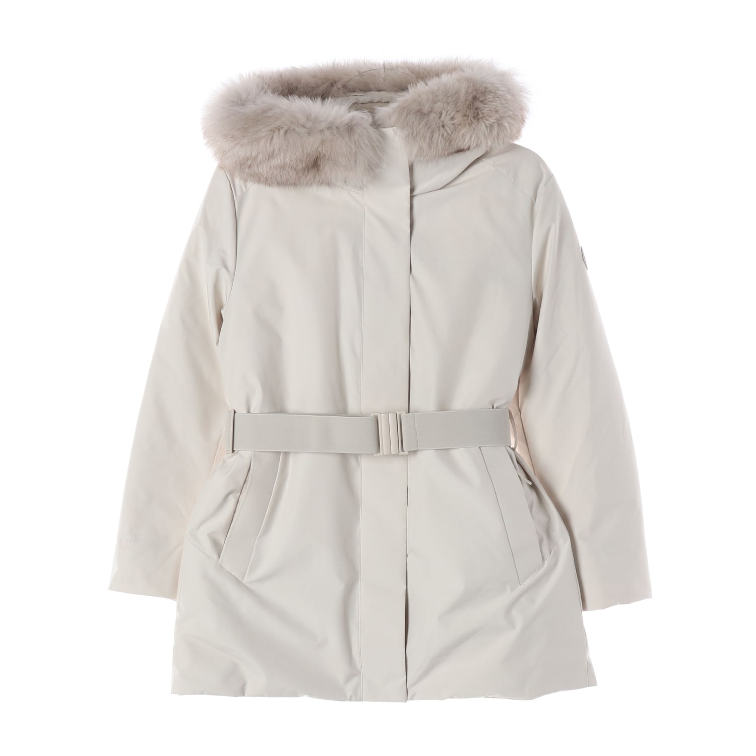 네파 23FW 아르테 미드 천연모피 구스 다운 하프 패딩 이미지 1