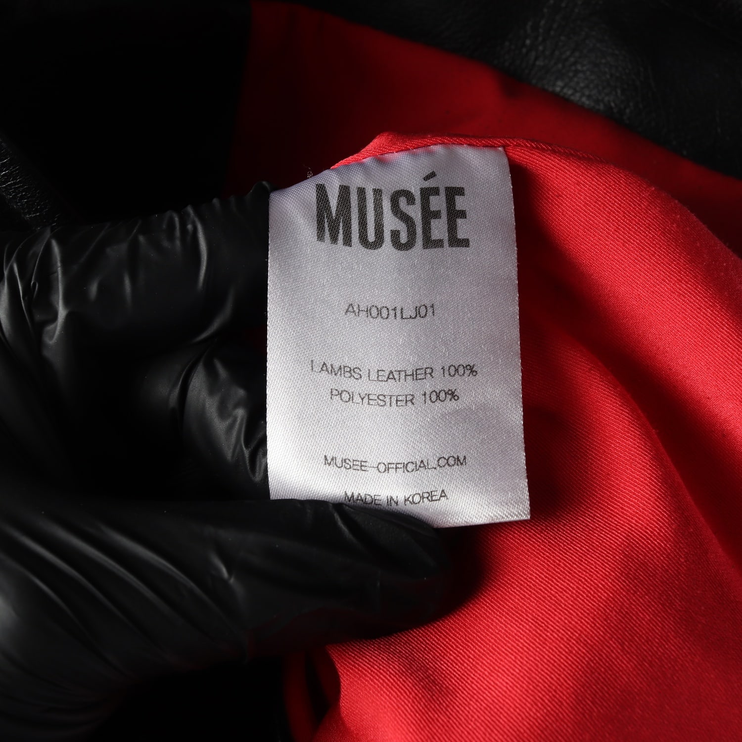 뮤제 MUSEE 램스킨 100% 레더 벨티드 가죽 재킷 자켓 이미지 4