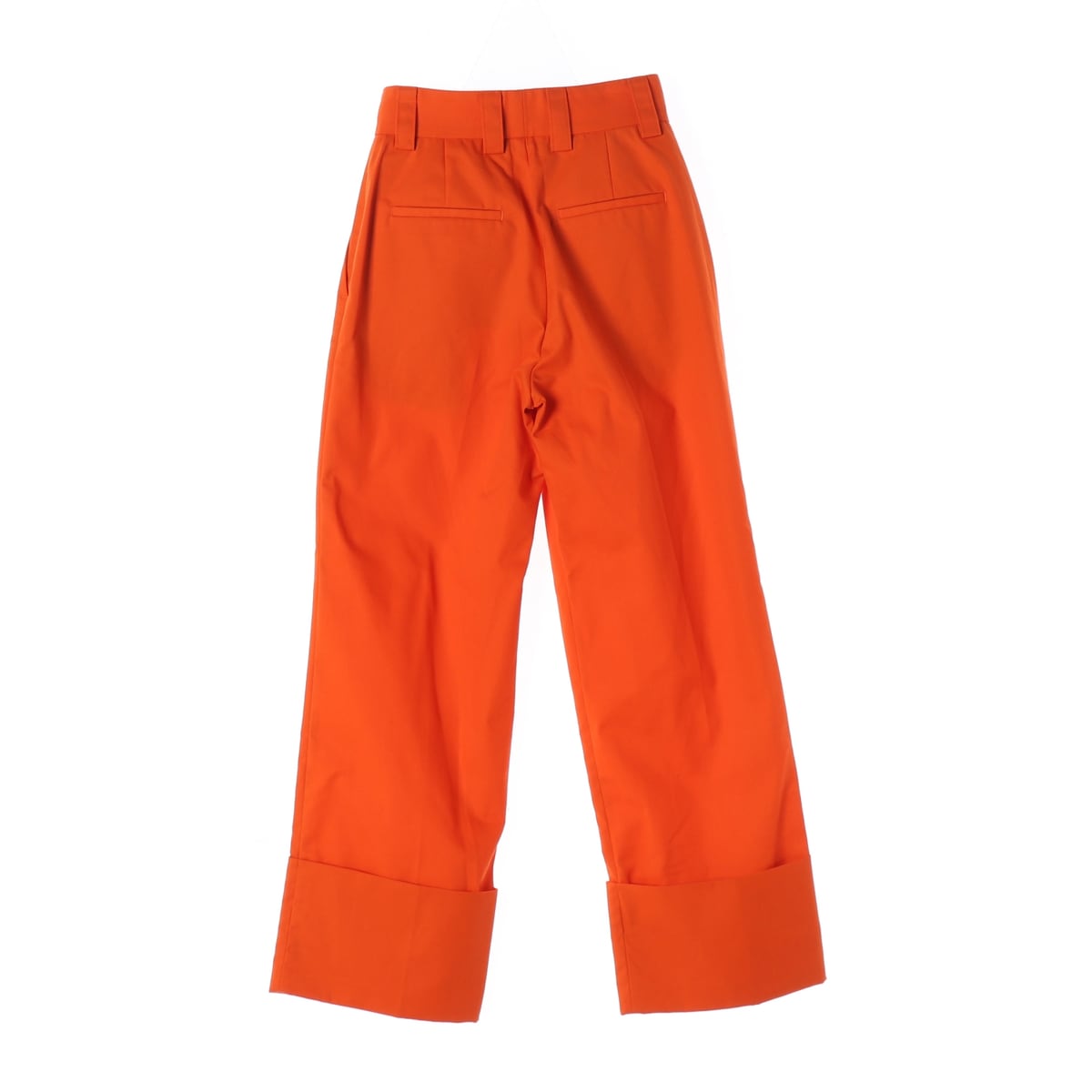 엠에스지엠 MSGM 핀턱 와이드 롤업 팬츠 슬랙스 오렌지 상세 이미지 2