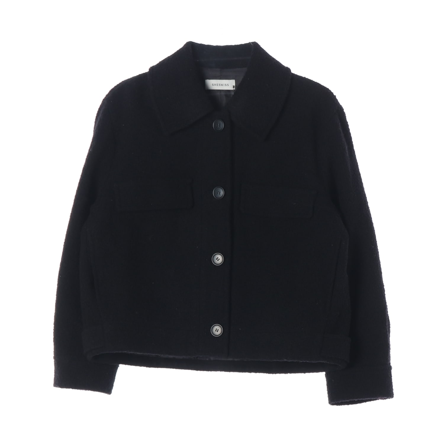 (새상품) 쉬즈미스 22FW 울 블렌드 재킷 숏 코트  이미지 1