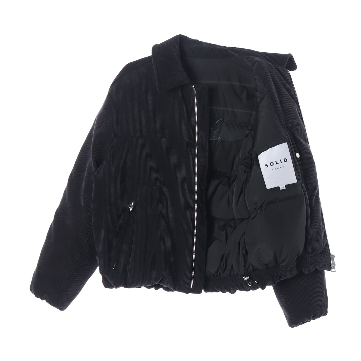 솔리드 옴므 24FW 코듀로이 구스다운 패딩 집업 점퍼 상세 이미지 2