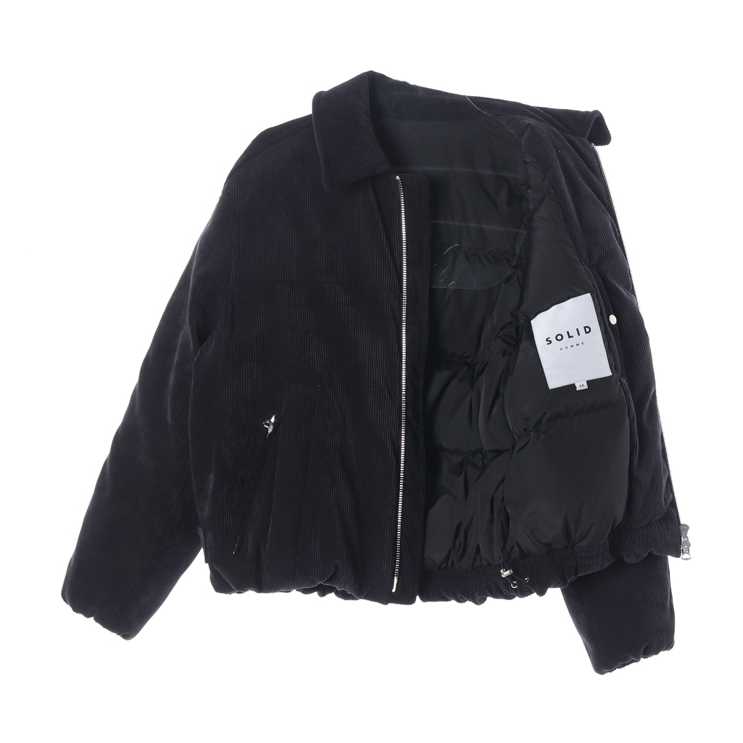 솔리드 옴므 24FW 코듀로이 구스다운 패딩 집업 점퍼 이미지 2
