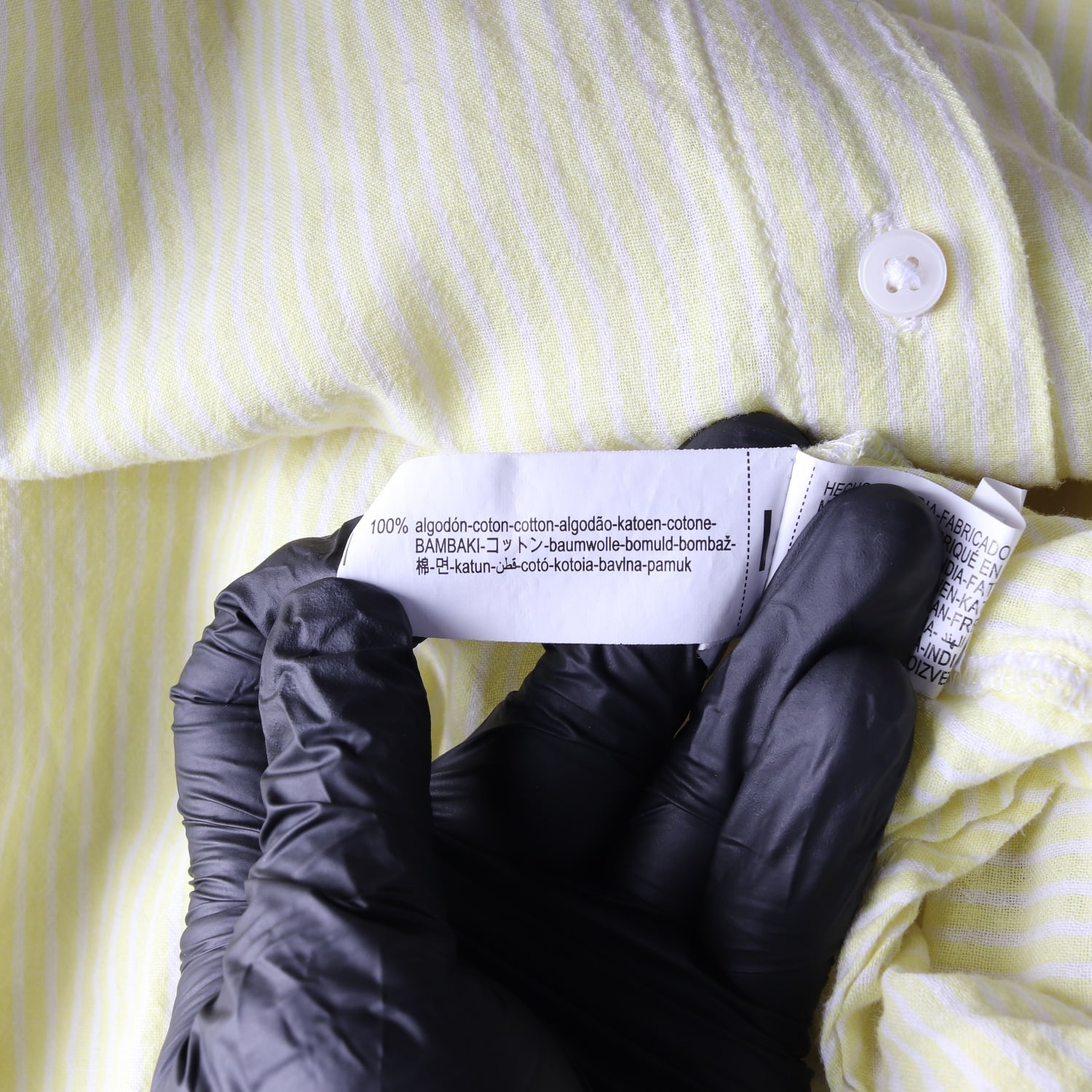자라 스트라이프 오버핏 코튼 셔츠 옐로우  이미지 4