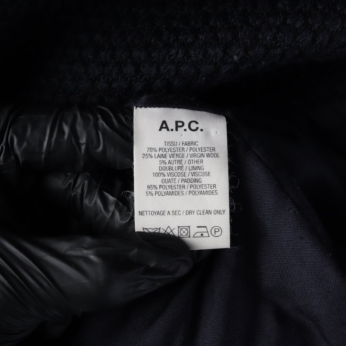 아페쎄 APC 블루 카반 마담 코트 더블 버튼 울 블렌드 숏 코트 상세 이미지 4