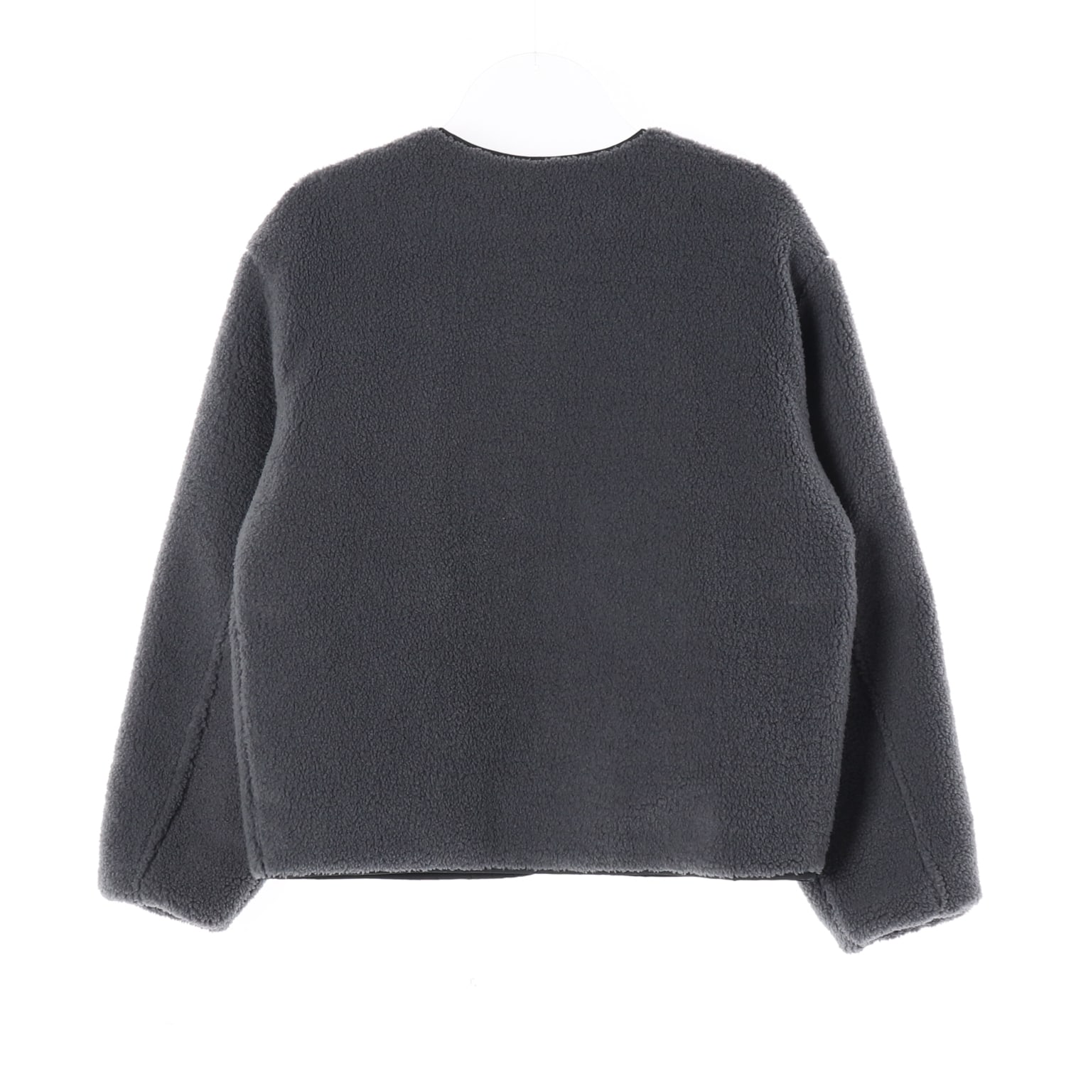 커버낫 22FW 리버서블 플리스 퀼팅 패딩 재킷 차콜 블랙 이미지 2