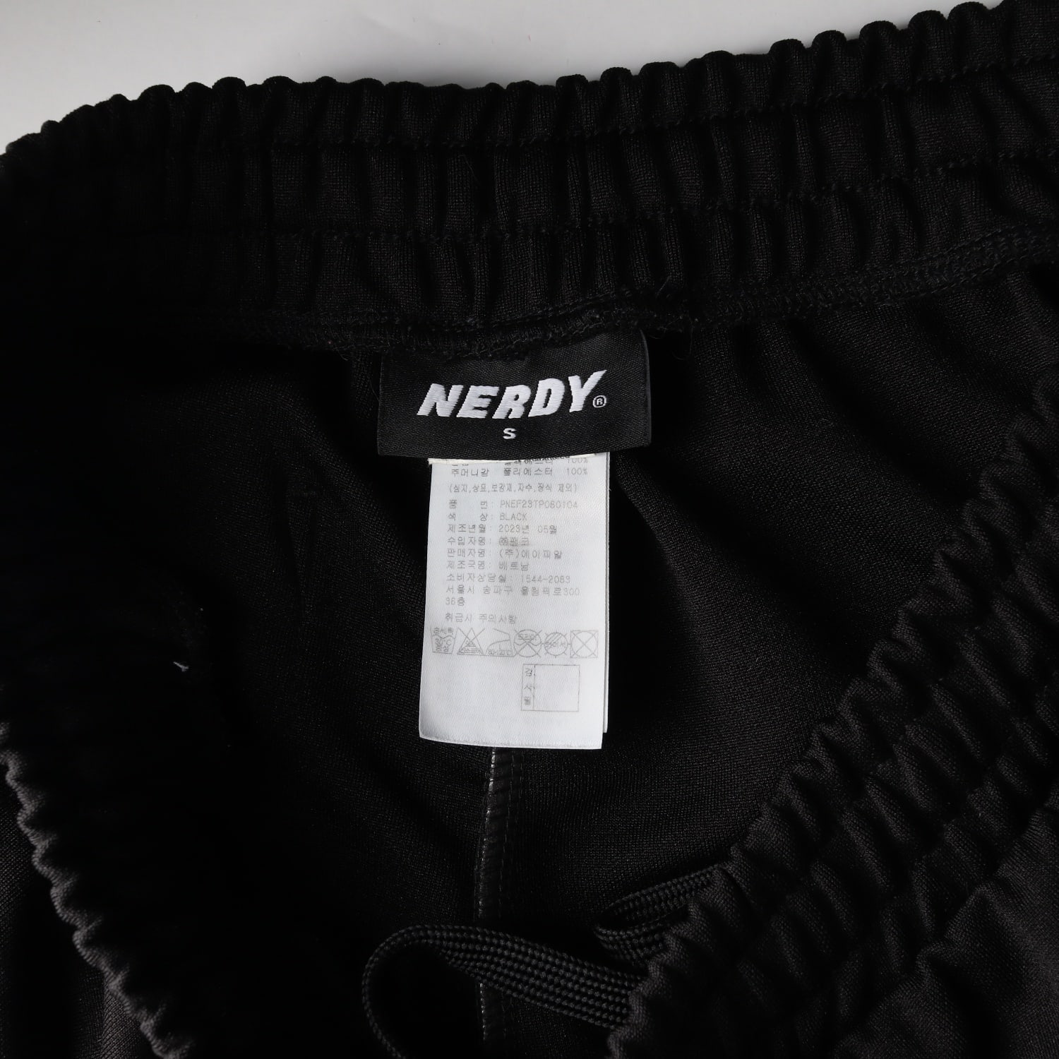 널디 NDY 엔디와이 23FW 레이싱 트랙 팬츠 블랙 이미지 3