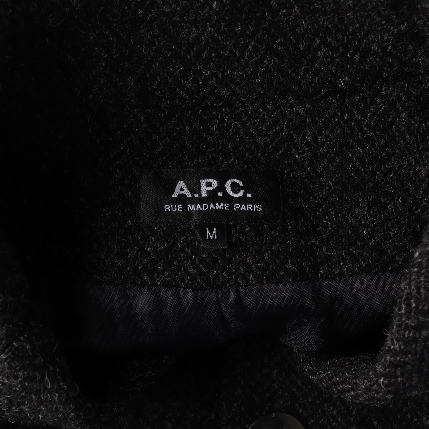 아페쎄 APC 울 100% 헤링본 싱글 롱 코트 이미지 3