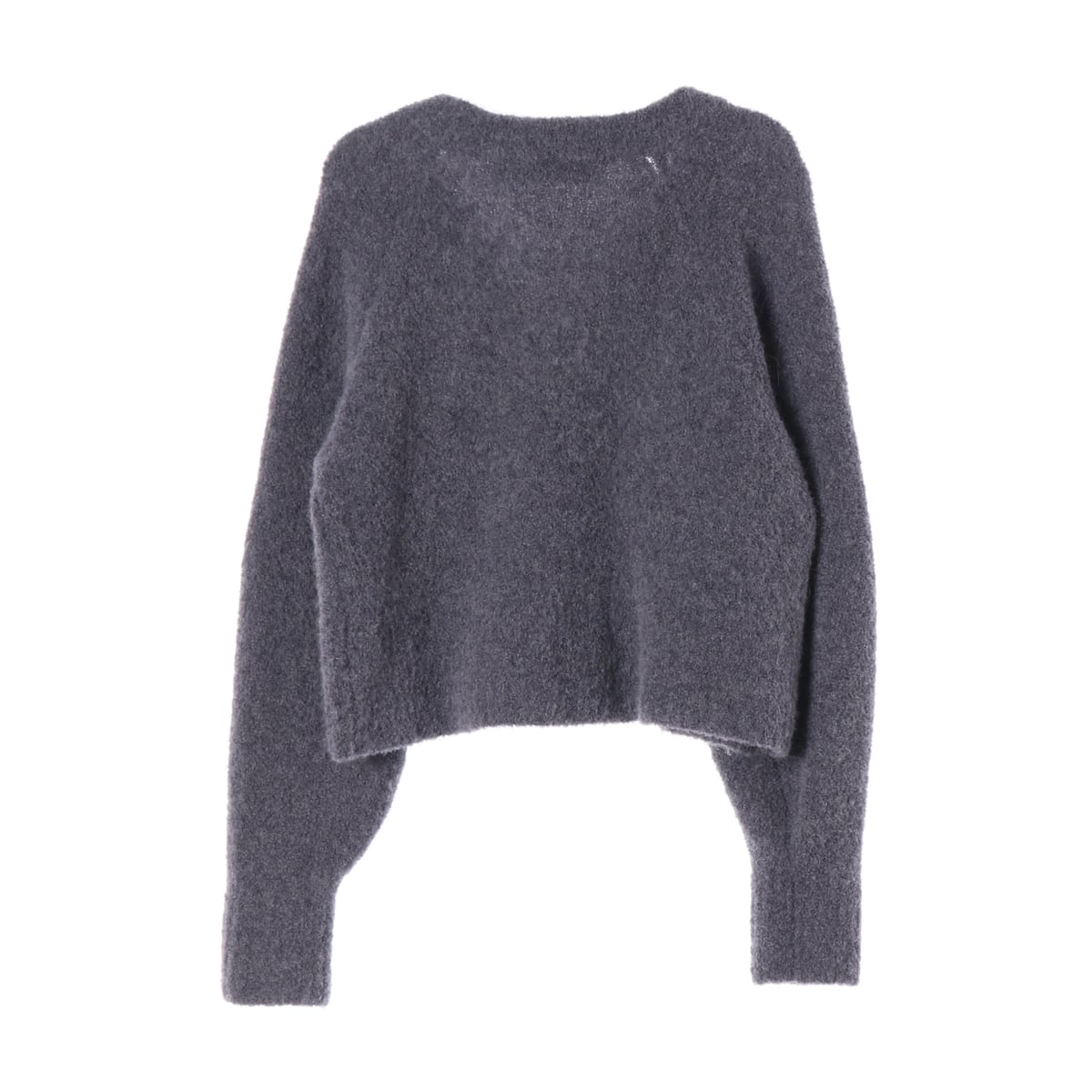 인사일런스 22FW 알파카 블렌드 크롭 가디건 블루 상세 이미지 2