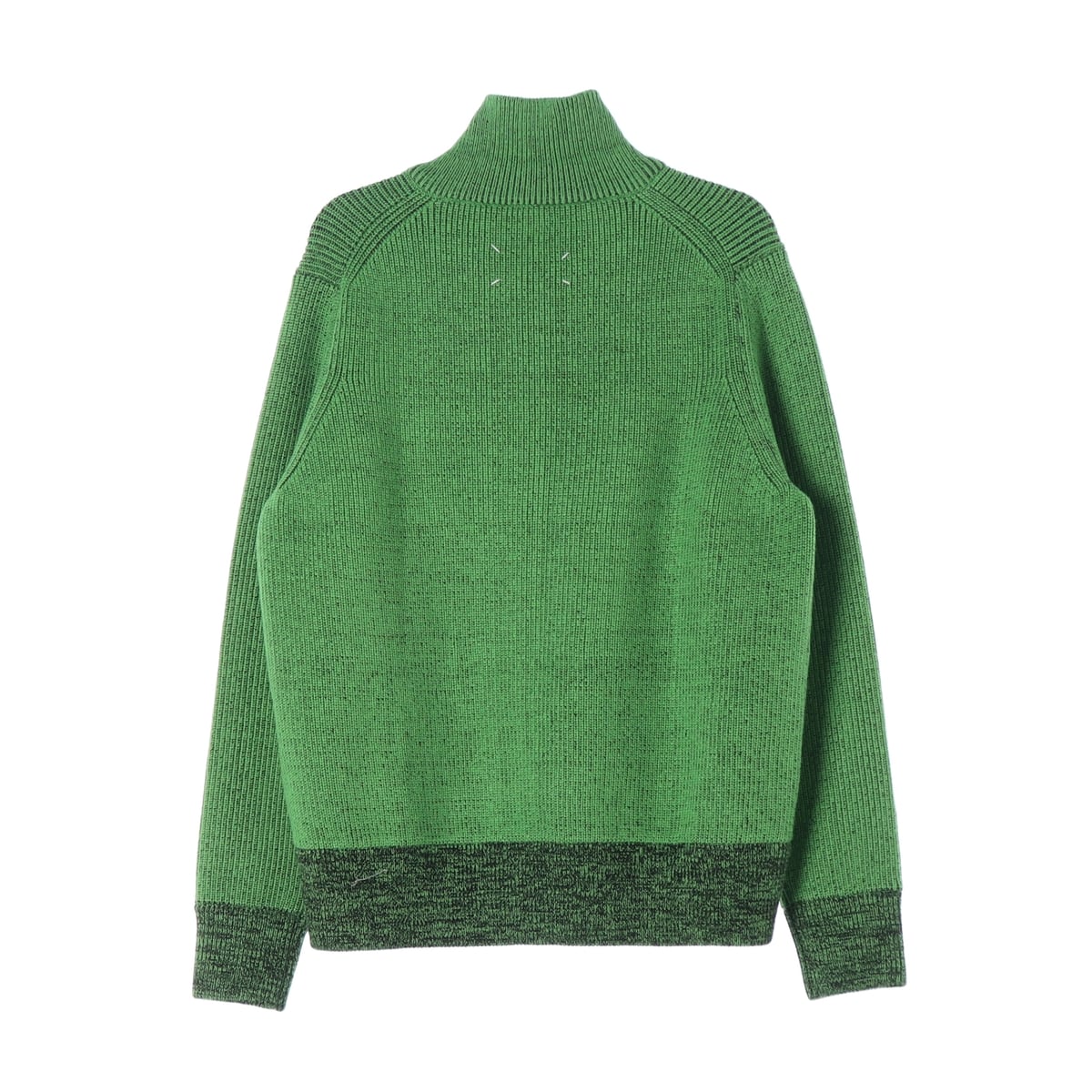 메종 마르지엘라 21FW 카라 니트 집업 가디건 그린  상세 이미지 2
