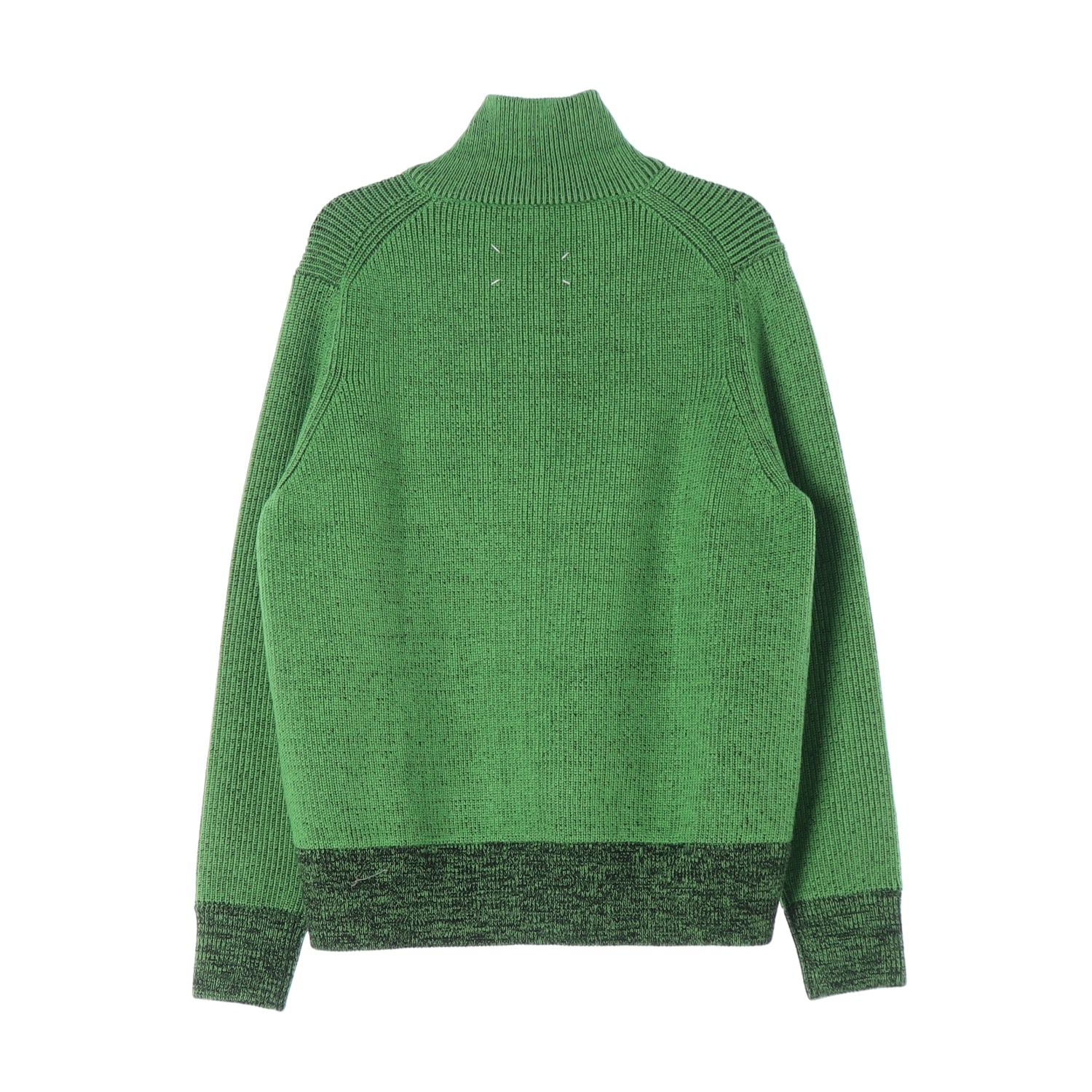 메종 마르지엘라 21FW 카라 니트 집업 가디건 그린  이미지 2