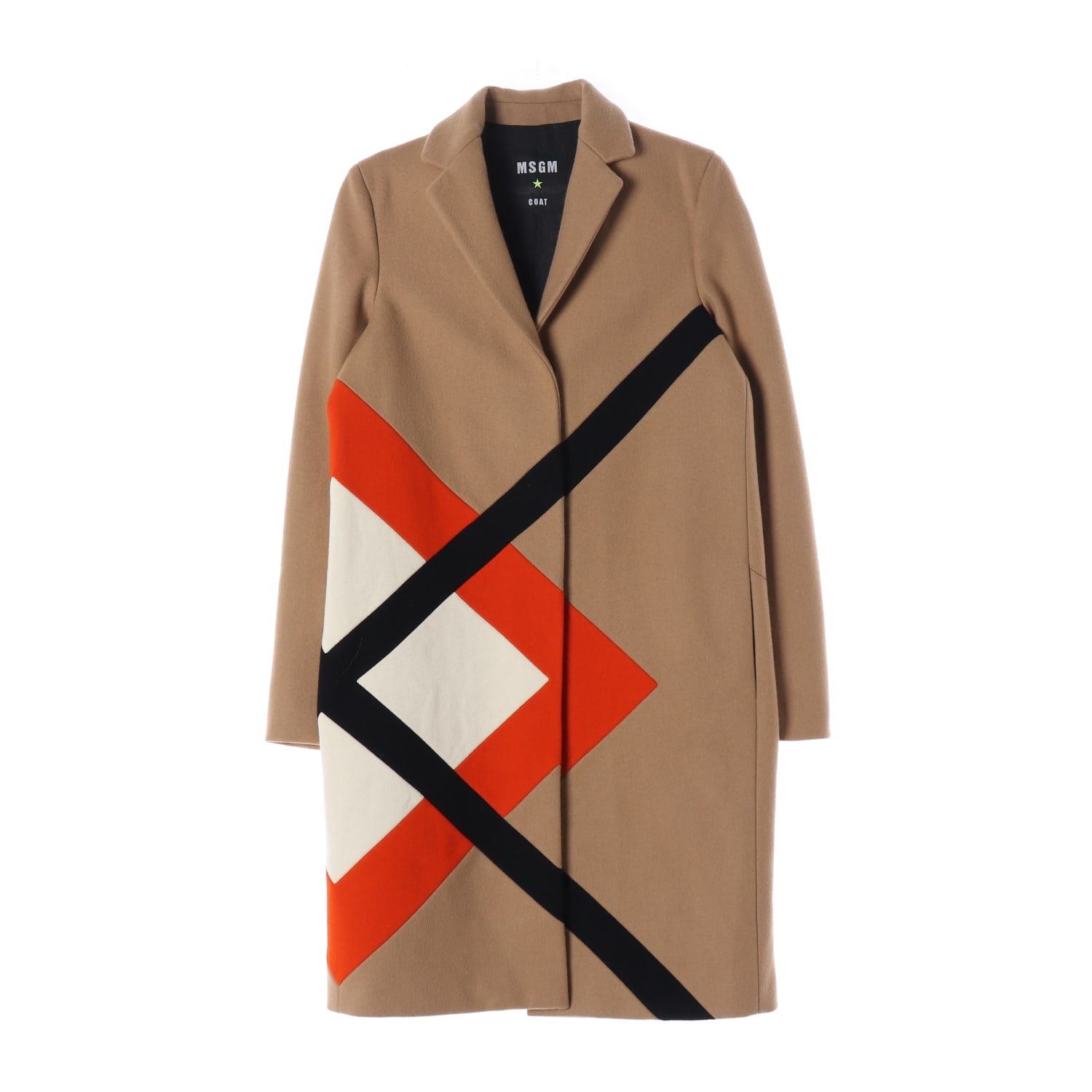 엠에스지엠 MSGM 체스터필드 울 롱 코트 카멜  이미지 1