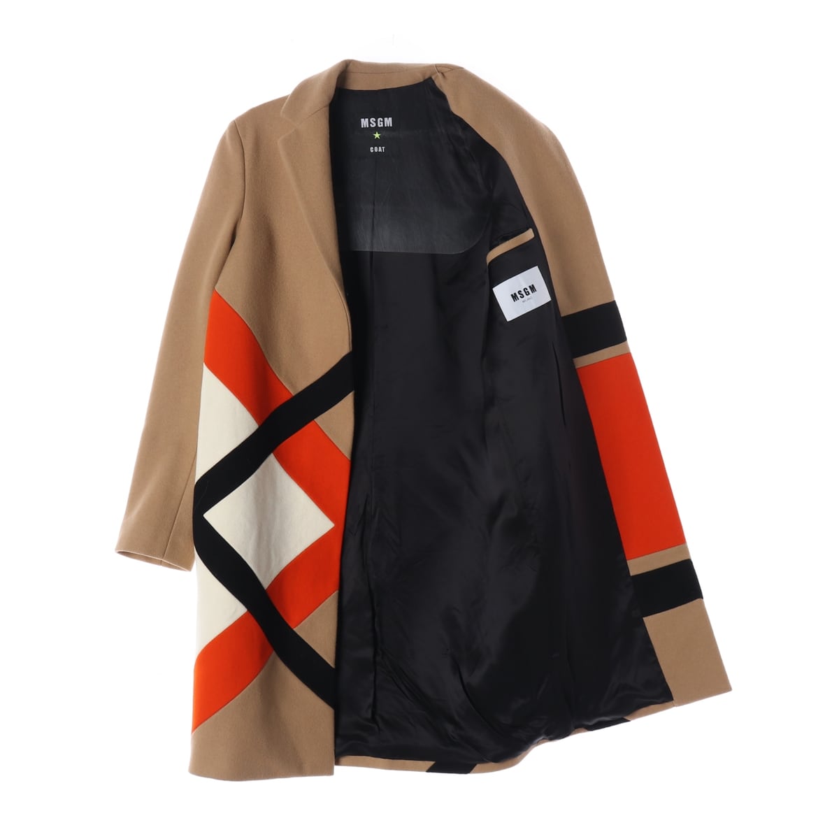 엠에스지엠 MSGM 체스터필드 울 롱 코트 카멜  상세 이미지 2