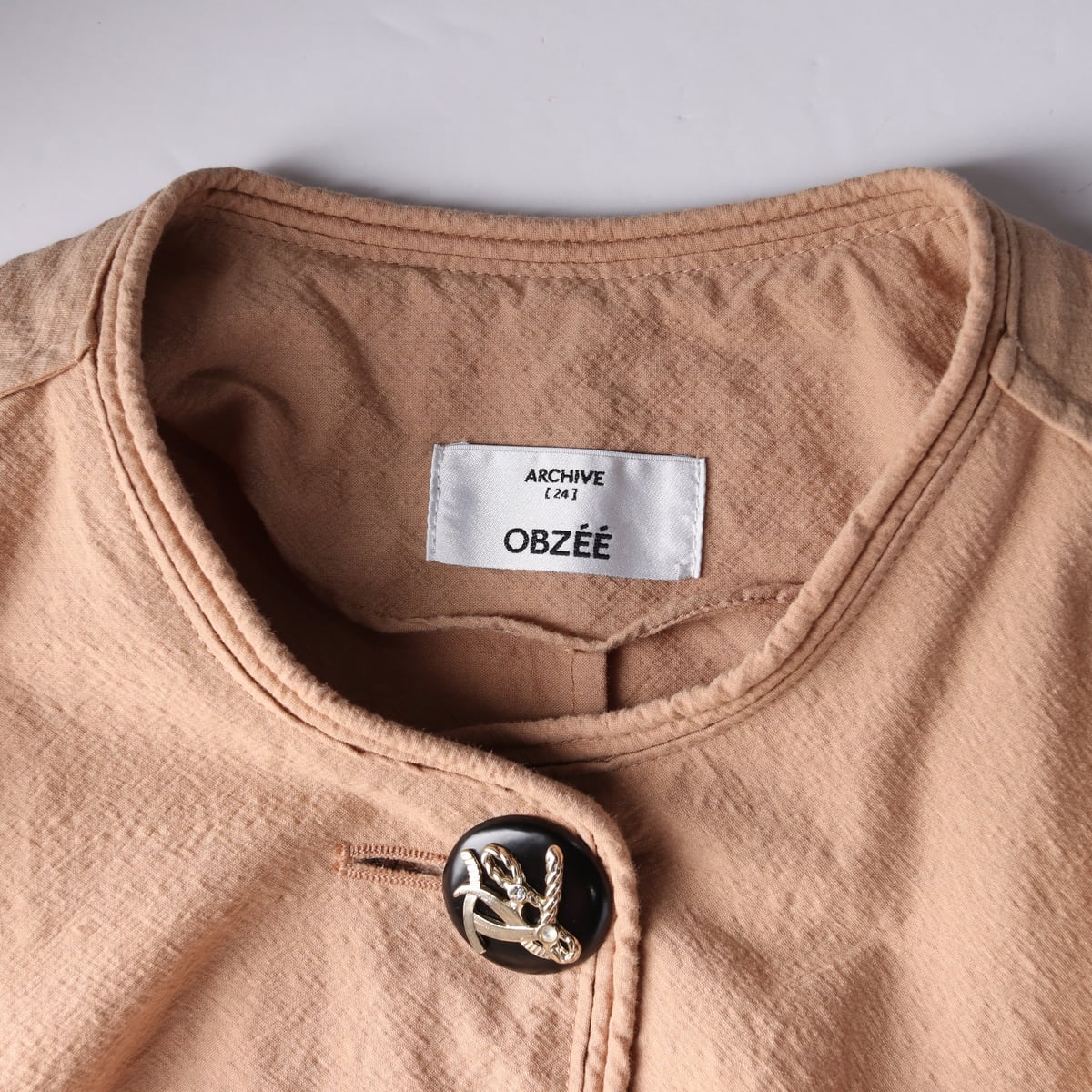 오브제 22FW 버튼 디테일 라운드 셔츠 재킷 셋업 블라우스  상세 이미지 3