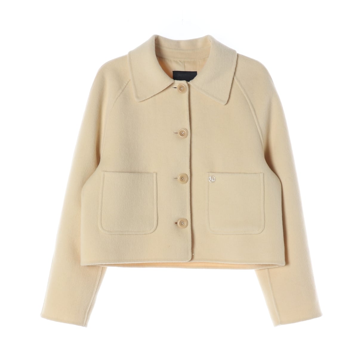 룩캐스트 23FW 울 블렌드 헤이즐 핸드메이드 재킷 숏 코트  상세 이미지 1