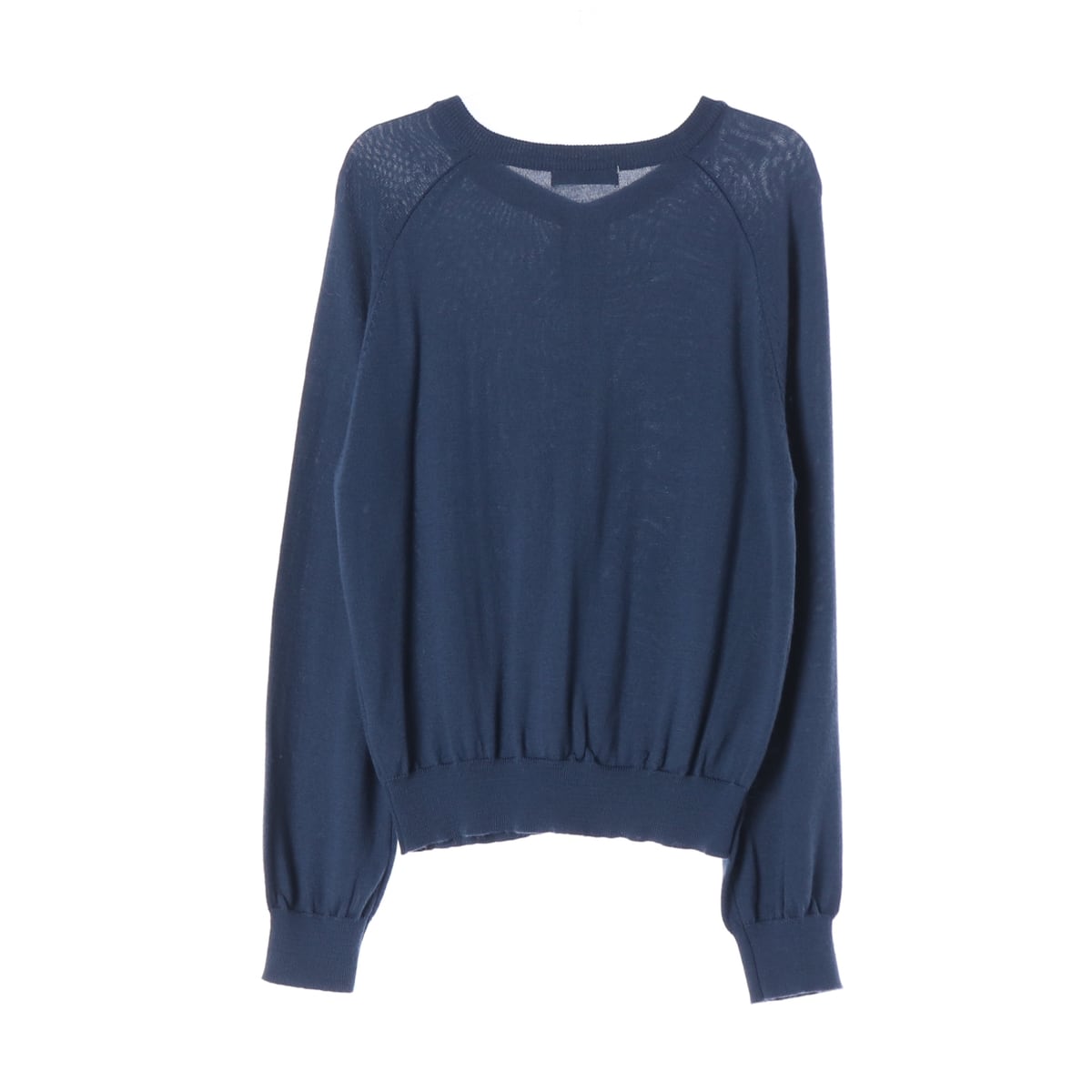 유라고 24FW 울블렌드 라운드 가디건 블루  상세 이미지 2