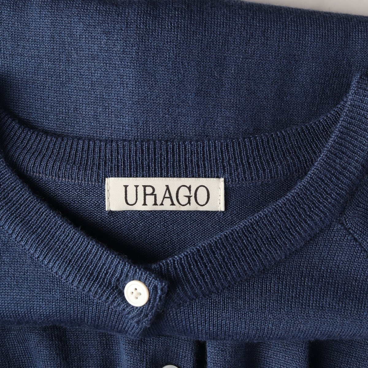 유라고 24FW 울블렌드 라운드 가디건 블루  상세 이미지 3