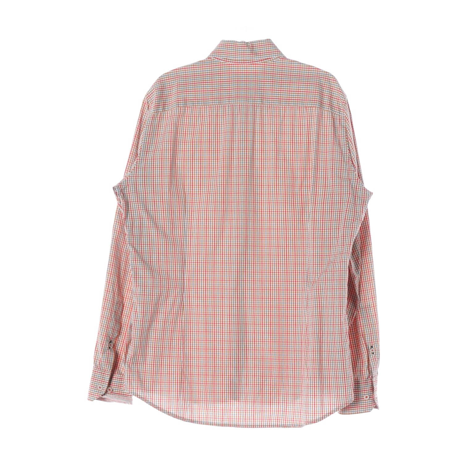 라코스테 체크 패턴 셔츠 레드 옐로우 이미지 2