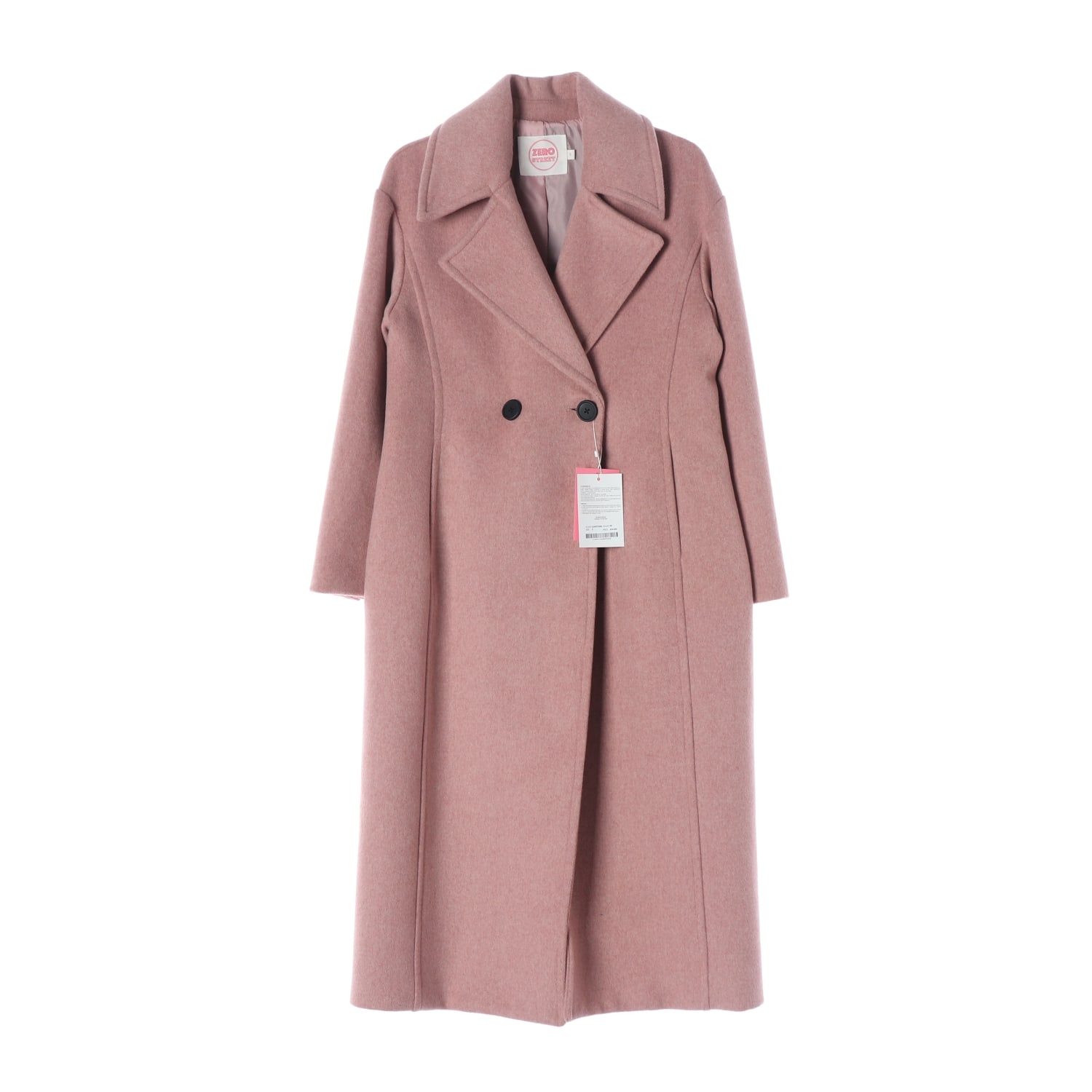 (새상품) 제로스트릿 22FW 프린세스 울 블렌드 롱 코트 핑크 이미지 1