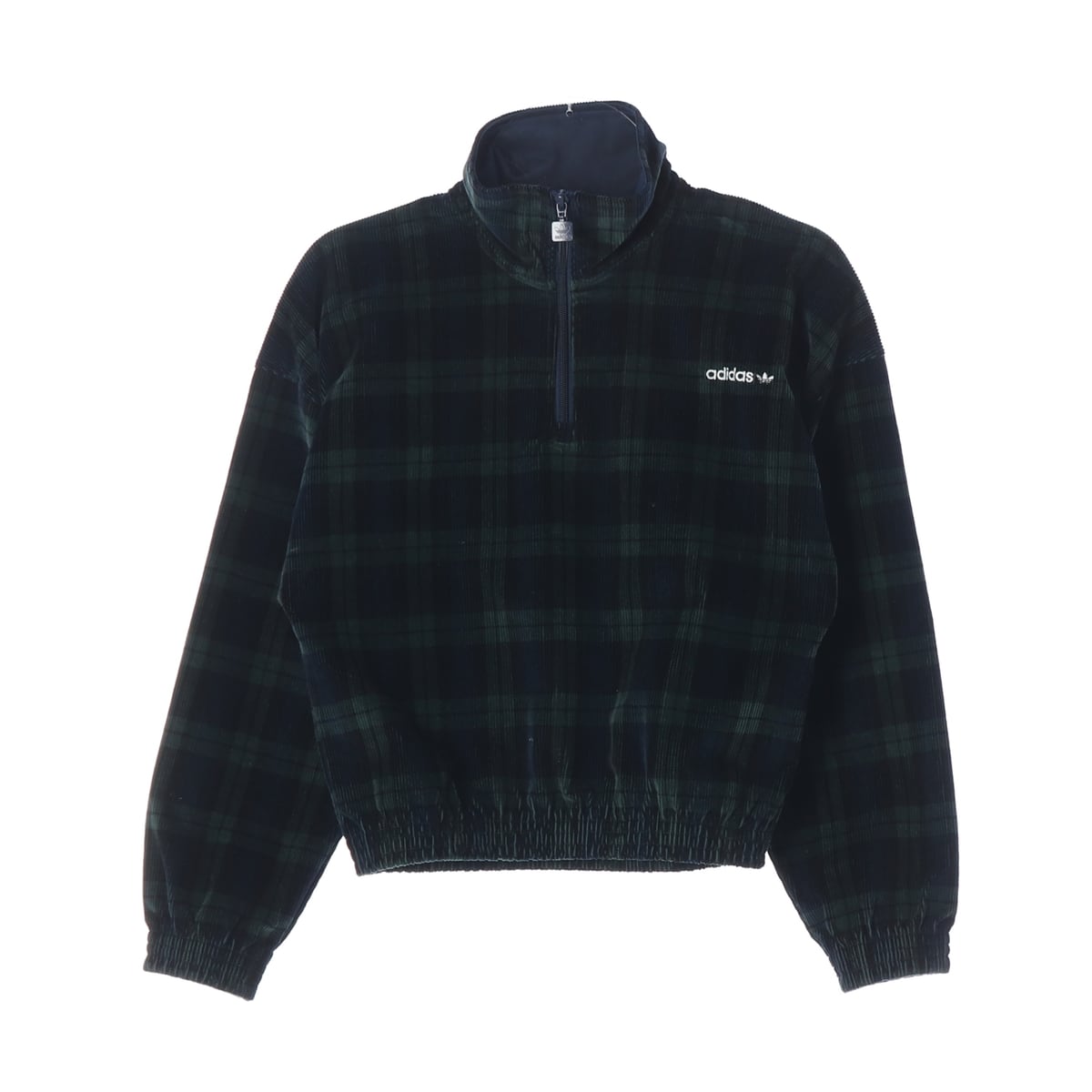 아디다스 24FW 코듀로이 타탄 하프 집업 탑 상세 이미지 1