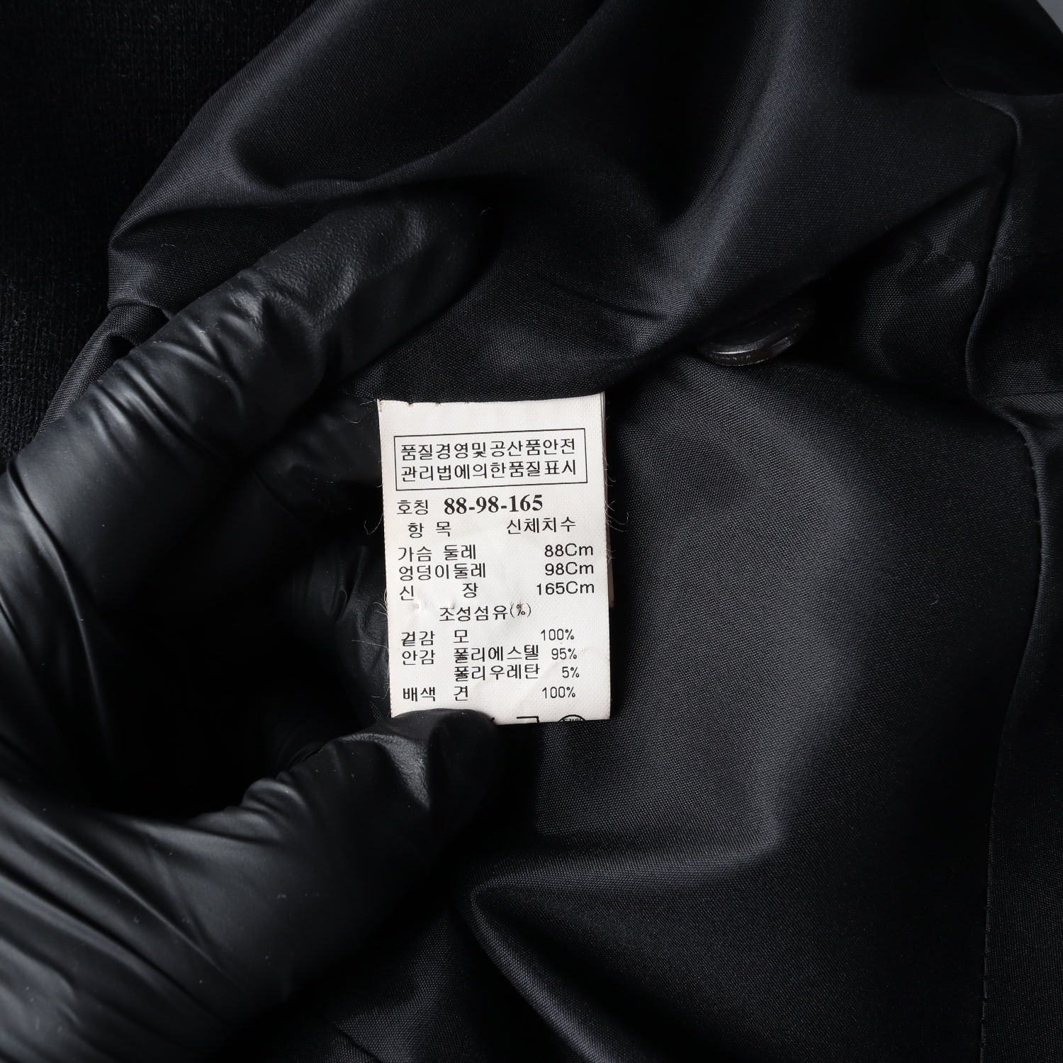 타임 울 100% 플레어 버튼 롱 원피스 드레스  이미지 4