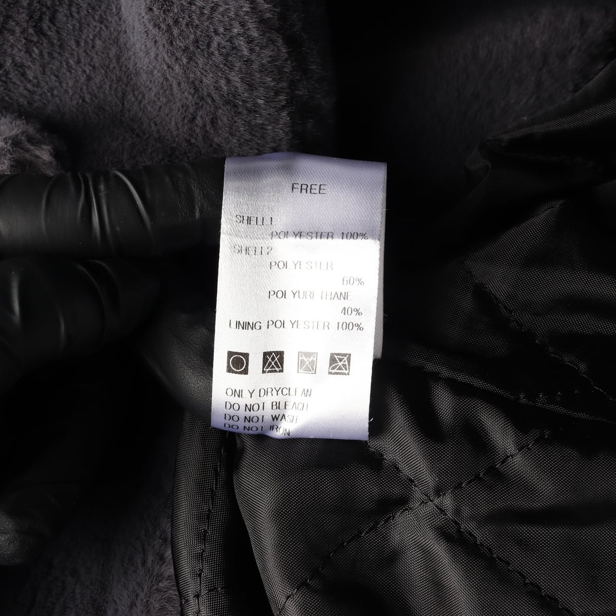 시티브리즈 에코 퍼 퀼팅 하프 코트 차콜 상세 이미지 5