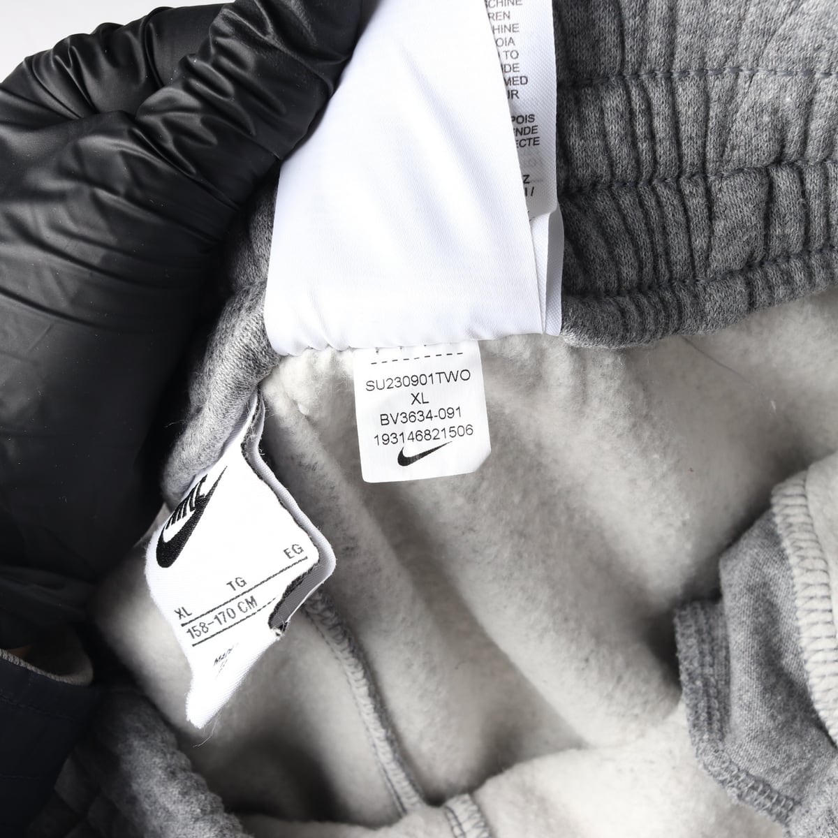 나이키 23FW 키즈 로고  기모 트레이닝 조거팬츠 그레이  상세 이미지 5
