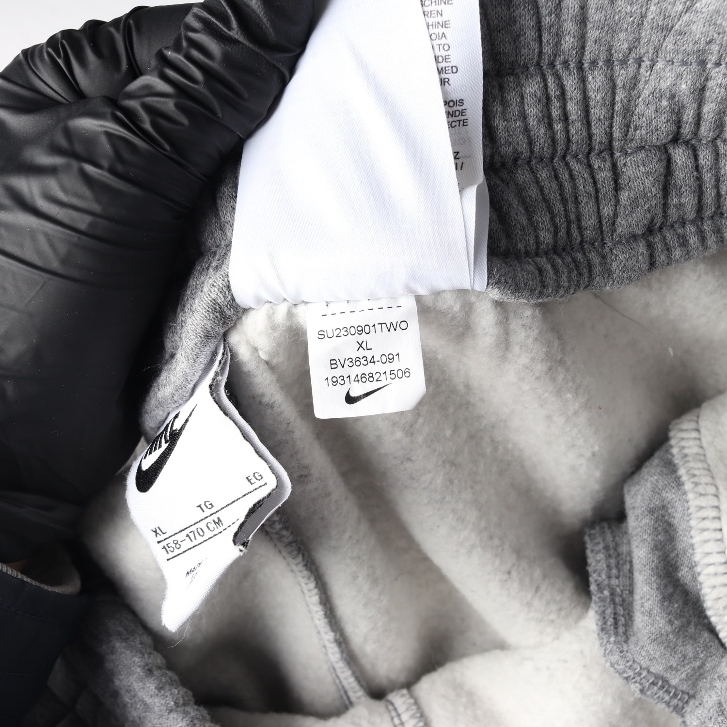 나이키 23FW 키즈 로고  기모 트레이닝 조거팬츠 그레이  이미지 5