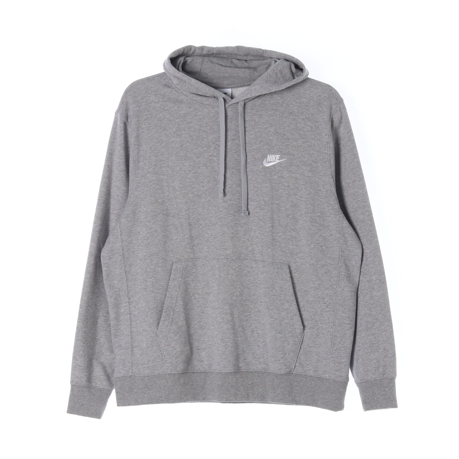 나이키 22FW 시그니처 로고 자수 로고 후드티 후디 그레이  이미지 1