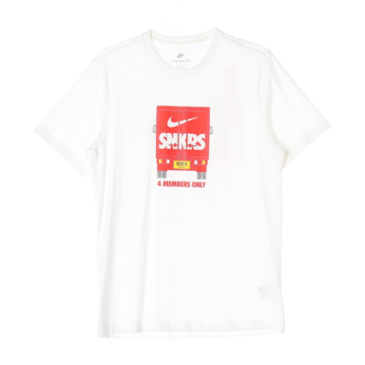 나이키 21SS SNKRS 4주년 멤버스 반팔 온리 티셔츠 화이트 상세 이미지 1