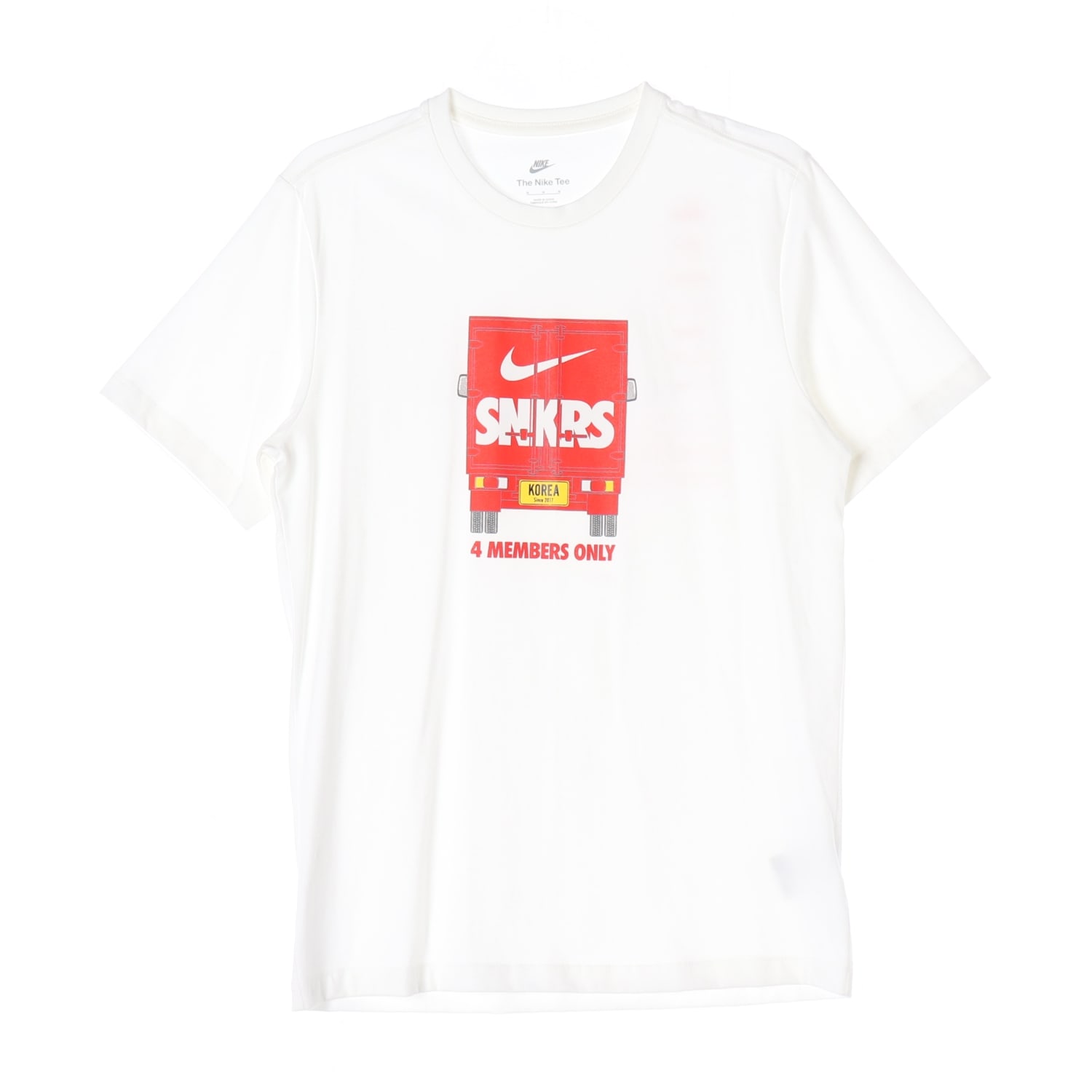 나이키 21SS SNKRS 4주년 멤버스 반팔 온리 티셔츠 화이트 이미지 1