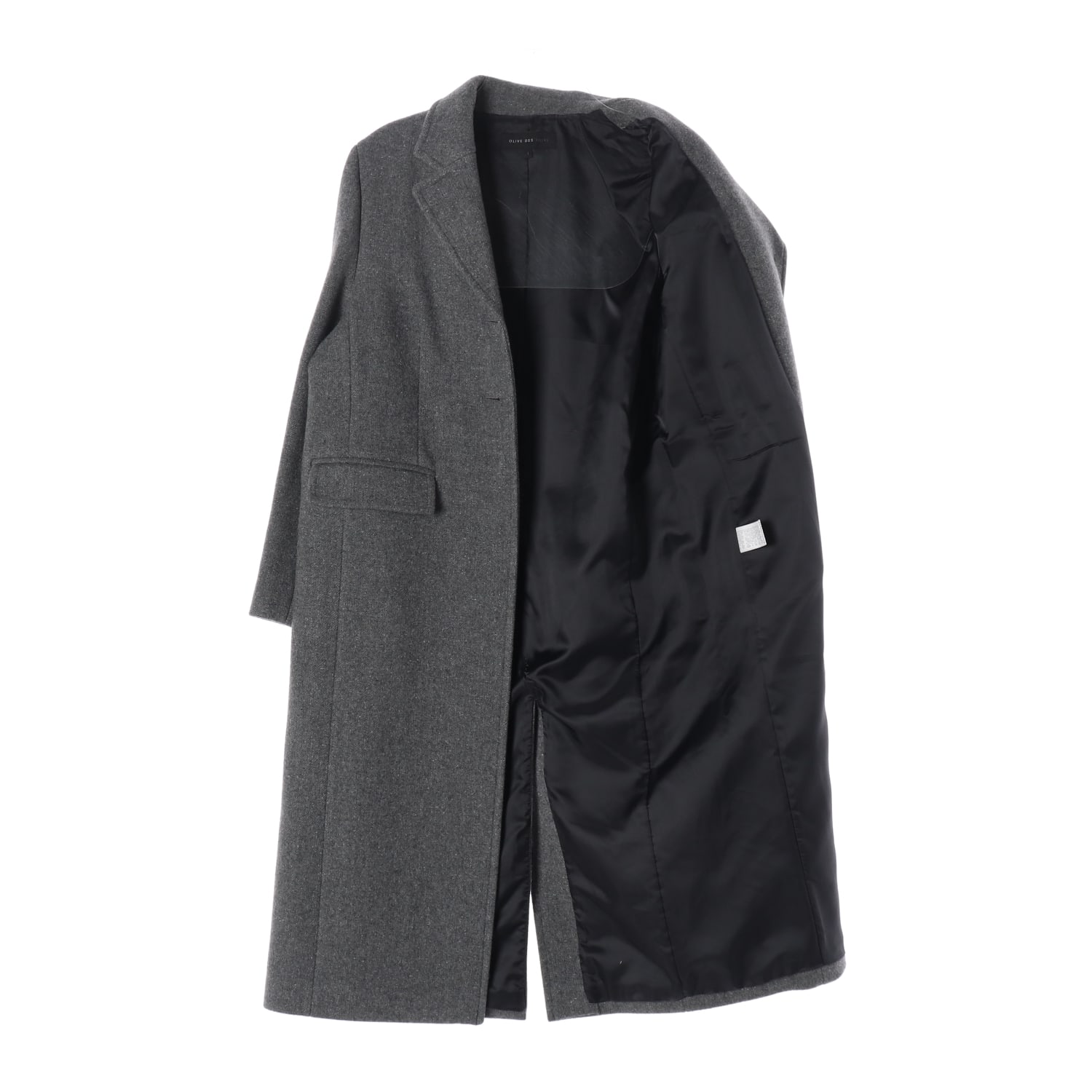 올리브데올리브 24FW 울 블렌드 그레이 롱 코트 이미지 2