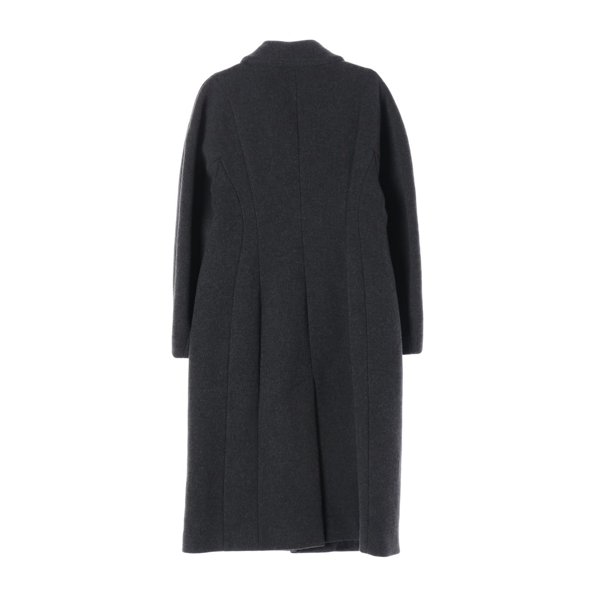 보카바카 22FW 볼륨 슬리브 싱글 울 블렌드 롱 코트 상세 이미지 3