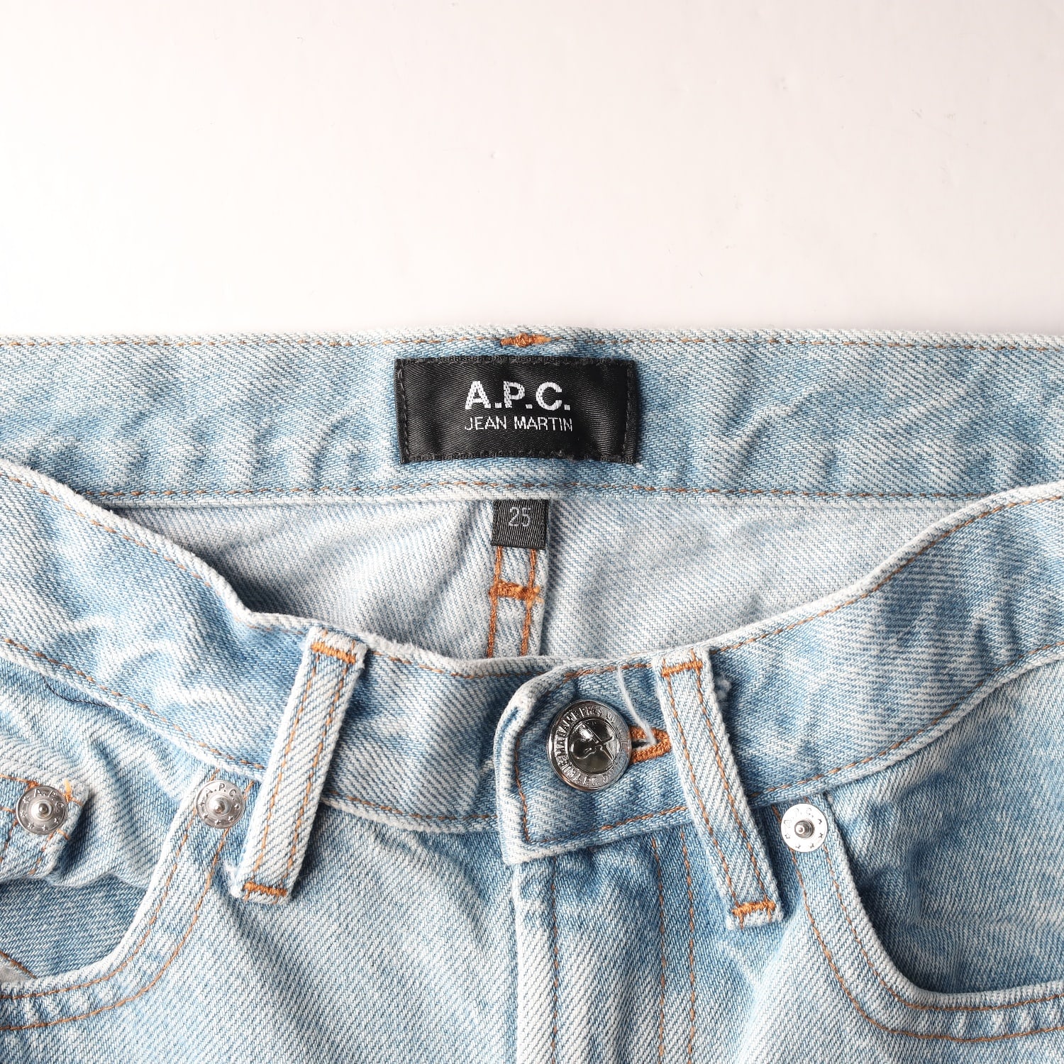 아페쎄 APC 연청 청바지 데님 팬츠 W25 이미지 3