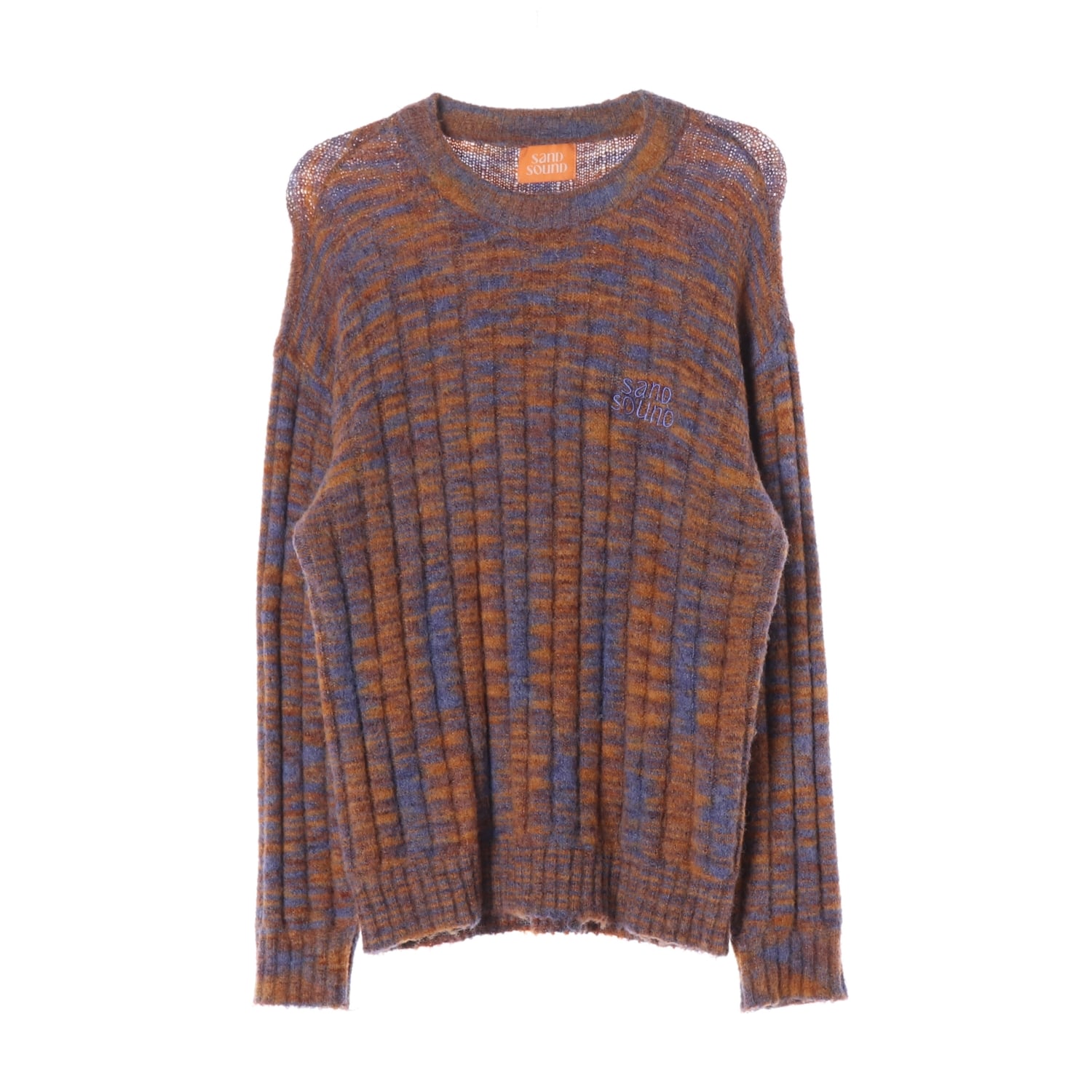 샌드사운드 23FW 울 블렌드 스트라이프 니트 스웨터 이미지 1
