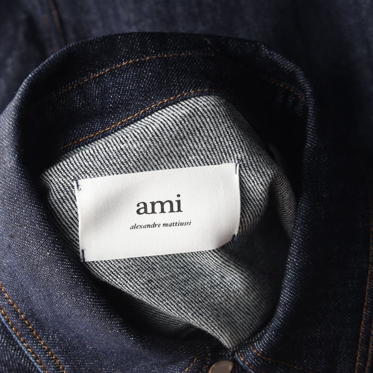 아미 ami 22FW 하트 로고 데님 셔츠 상세 이미지 3