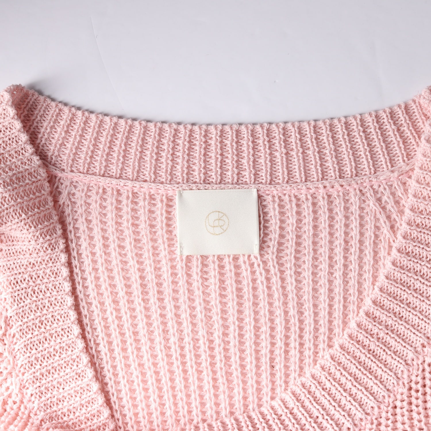 유메르 린넨 블렌드 니트 스웨터 핑크 이미지 3