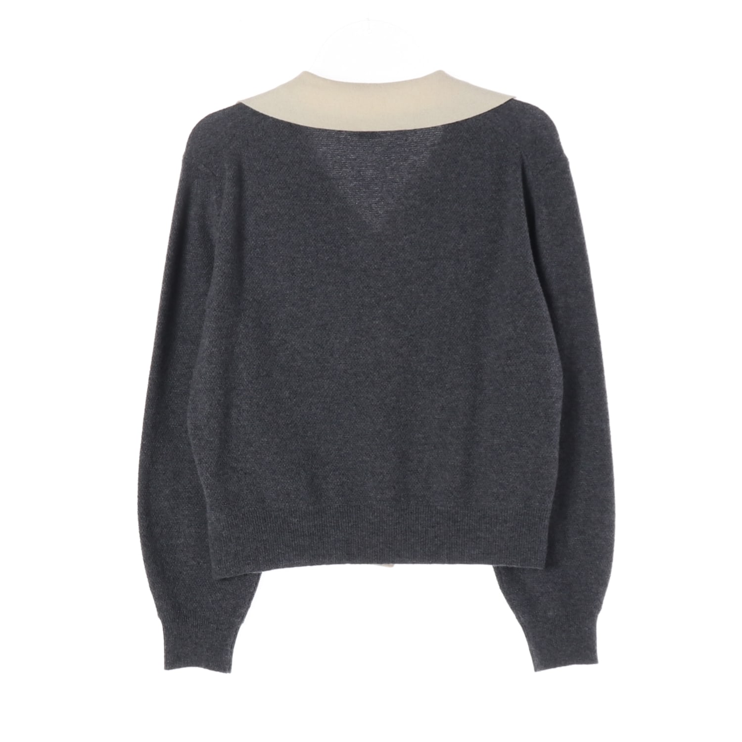 앳코너 22FW 울 블렌드 배색 버튼 니트 가디건 이미지 2