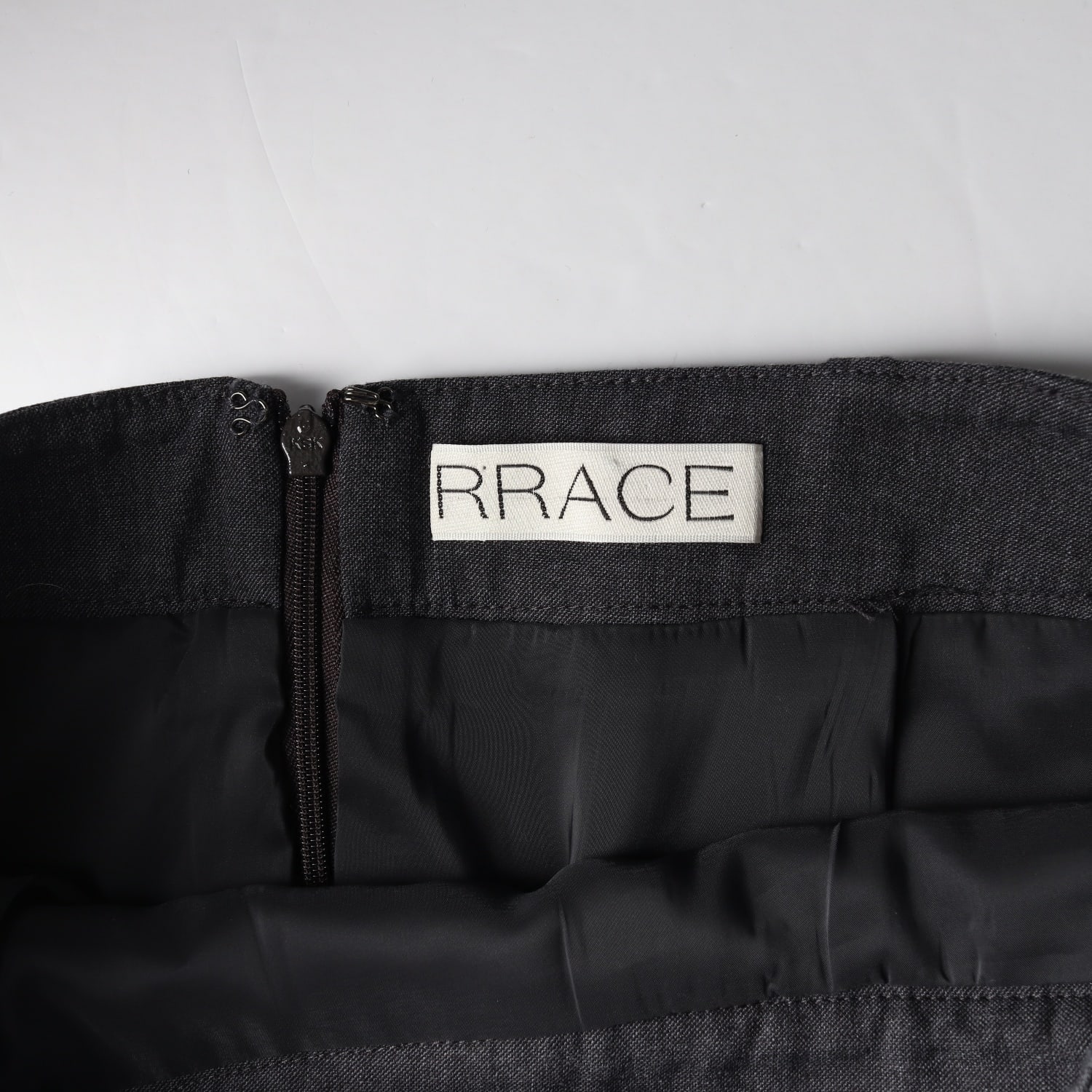레이스 RRACE 프레피 플리츠 롱 스커트 그레이  이미지 3