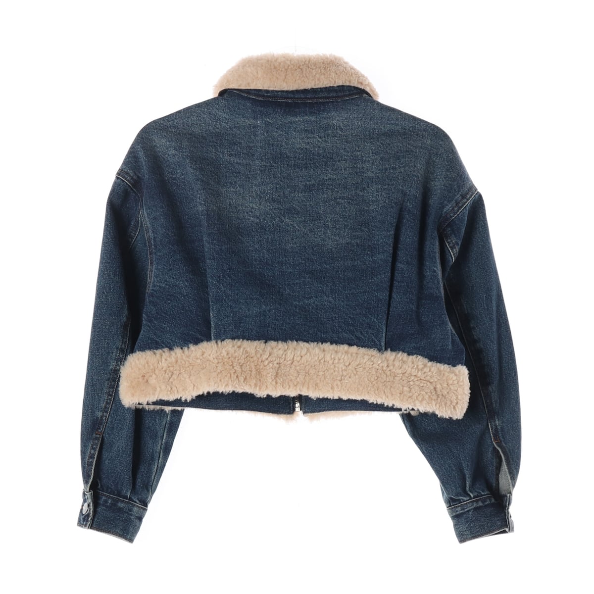 플랙 22FW M62 미드 블루 시어링 데님 자켓 상세 이미지 2