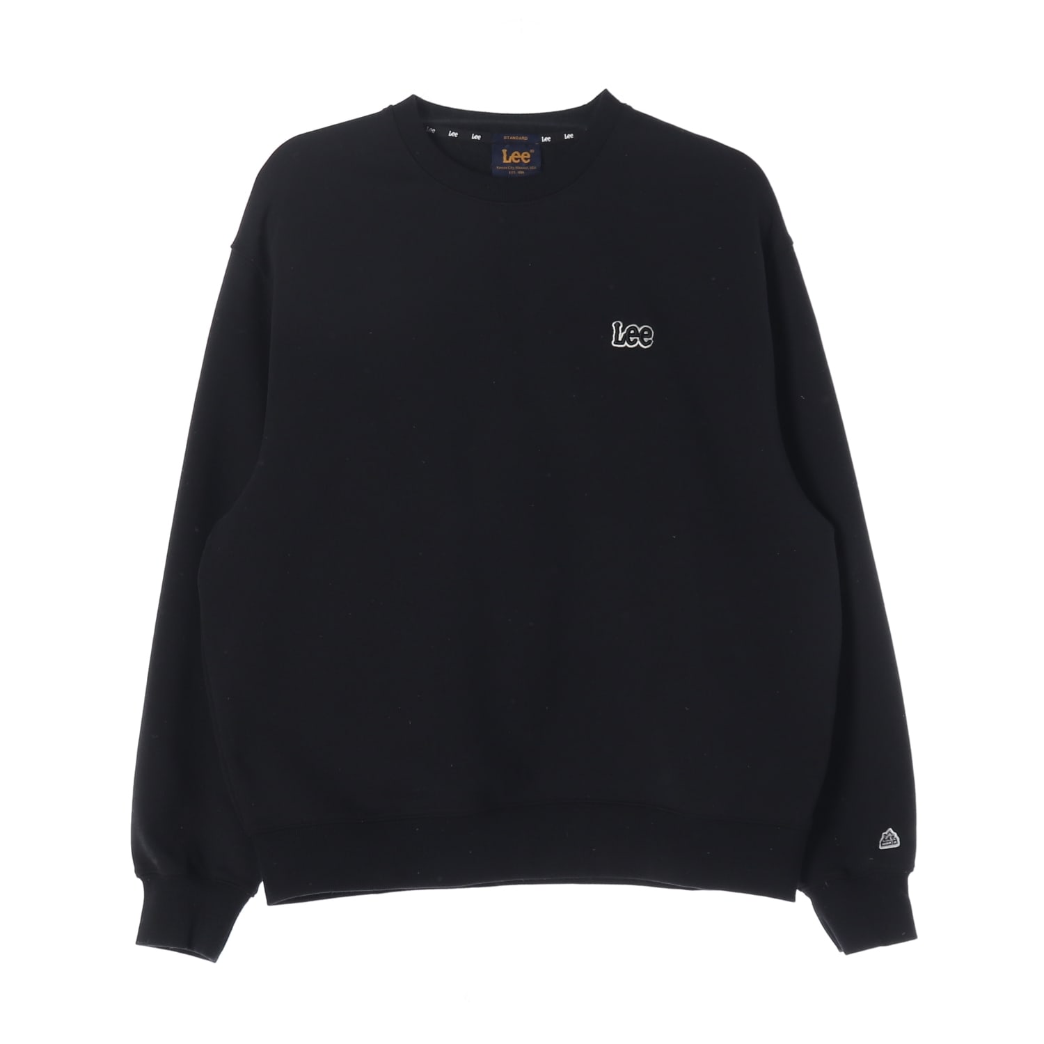 리 24FW 스몰 트위치 로고 맨투맨 블랙 이미지 1