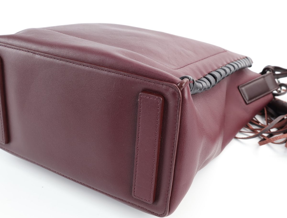 올세인츠 프린지 태슬 Kepi 케피 레더 토트백 숄더백 크로스백 버건디  상세 이미지 6