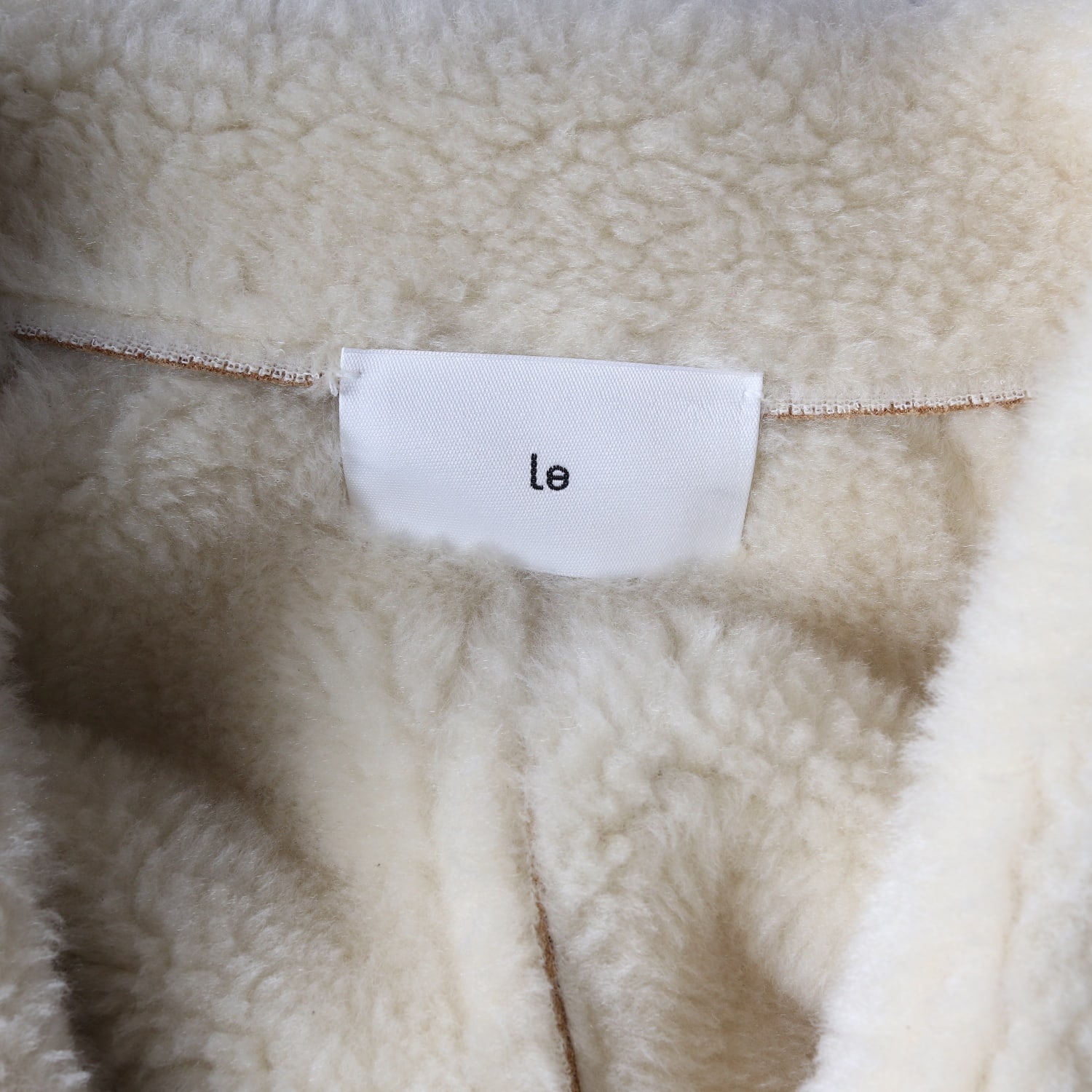 르 Le 23FW 시어링 카라 무스탕 버튼 재킷 코트 이미지 3