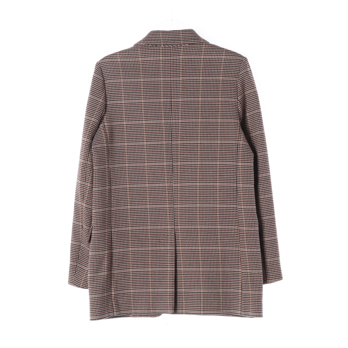 시슬리 체크 패턴 울 블렌드 블레이저 재킷 상세 이미지 2