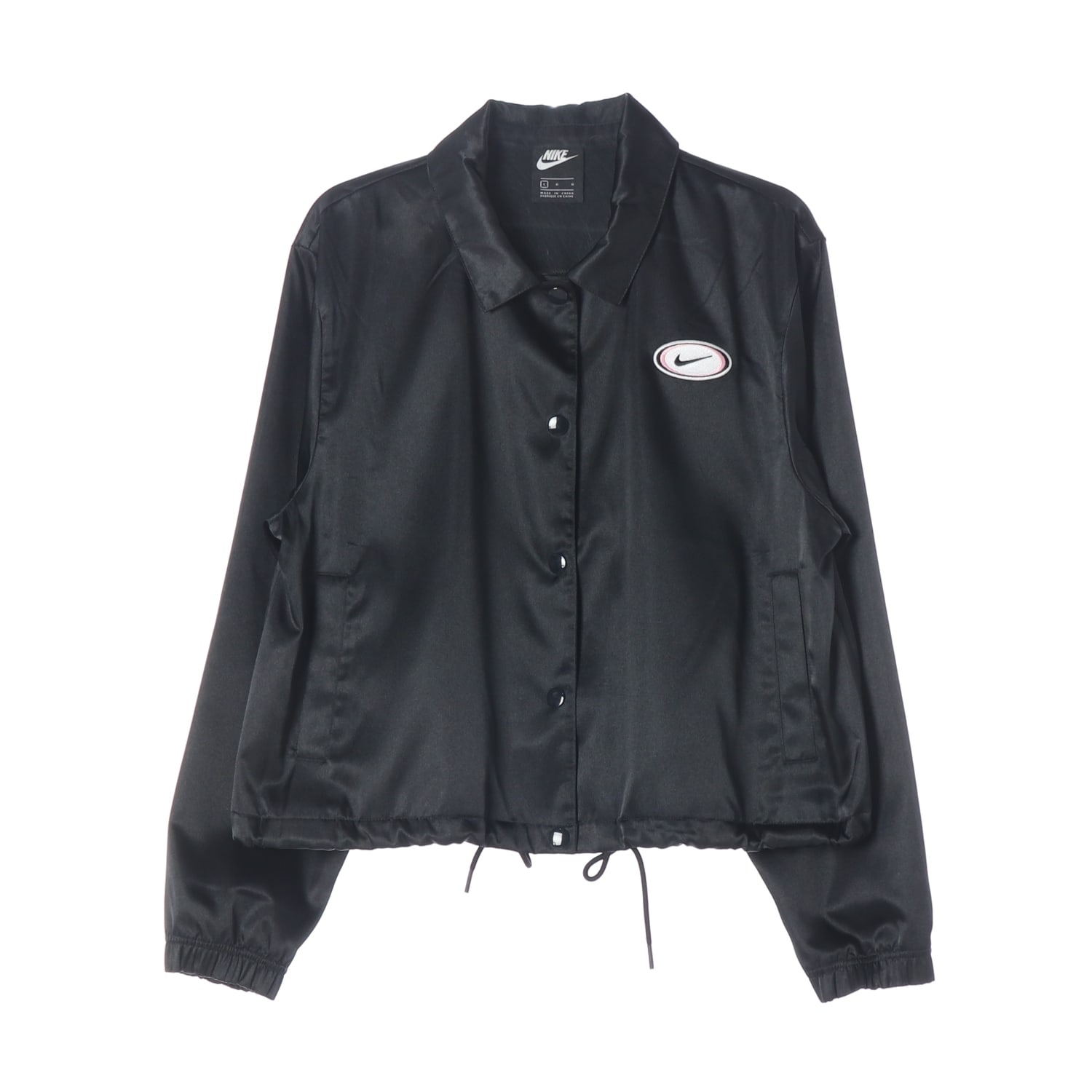 나이키 21FW 우먼스 스포츠웨어 새틴 크롭 봄버 재킷 이미지 1