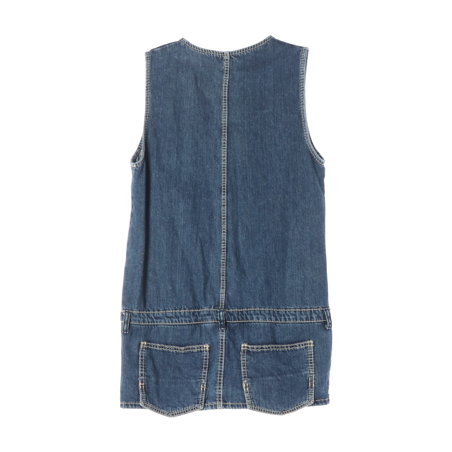 자라 ZARA TRF 슬리브리스 미니 데님 점프수트 원피스 이미지 2
