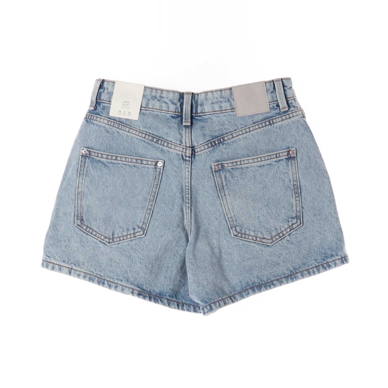 (새상품) 자라 ZARA 연청 데님 숏팬츠 이미지 2