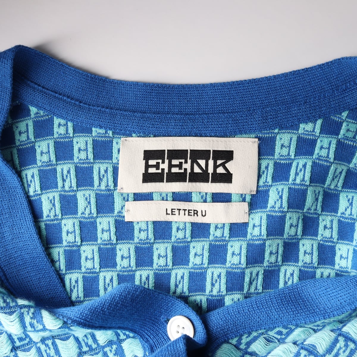 잉크 EENK 22SS ULTRA Gingham 체크 자카드 가디건 상세 이미지 3